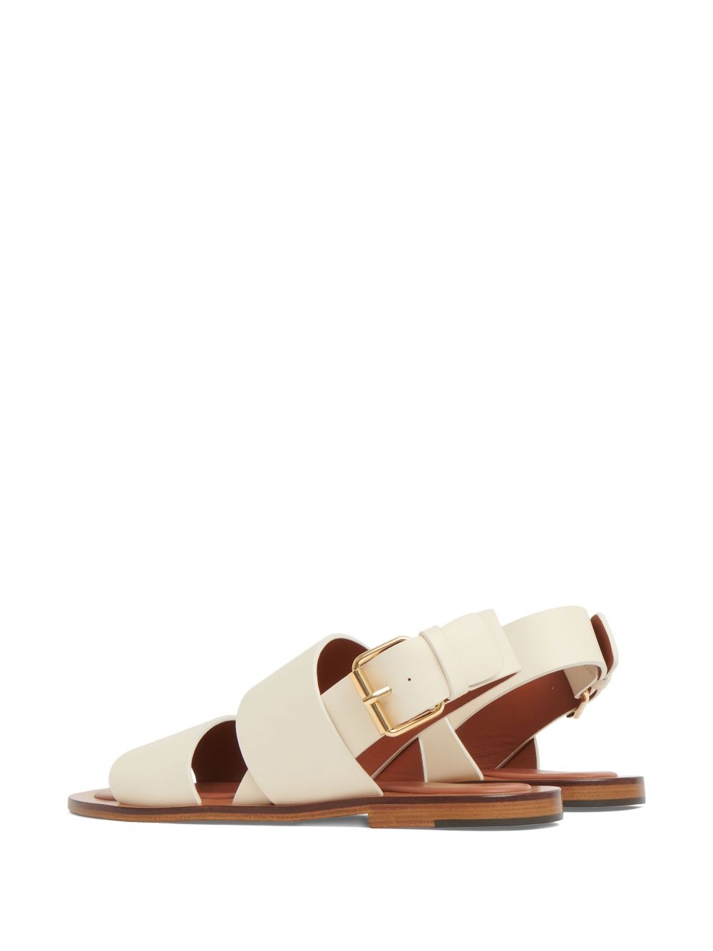 leather flat sandals - 3