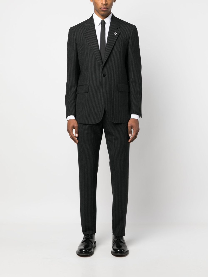 LARDINI striped single-breasted suit outlook