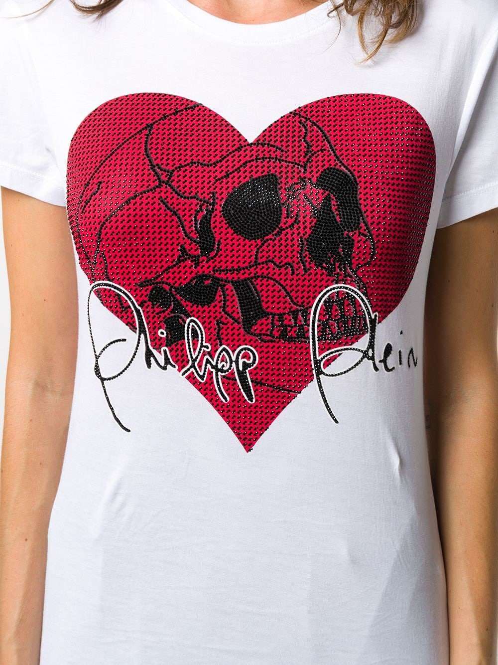 Love Plein rhinestone skull T-Shirt - 5