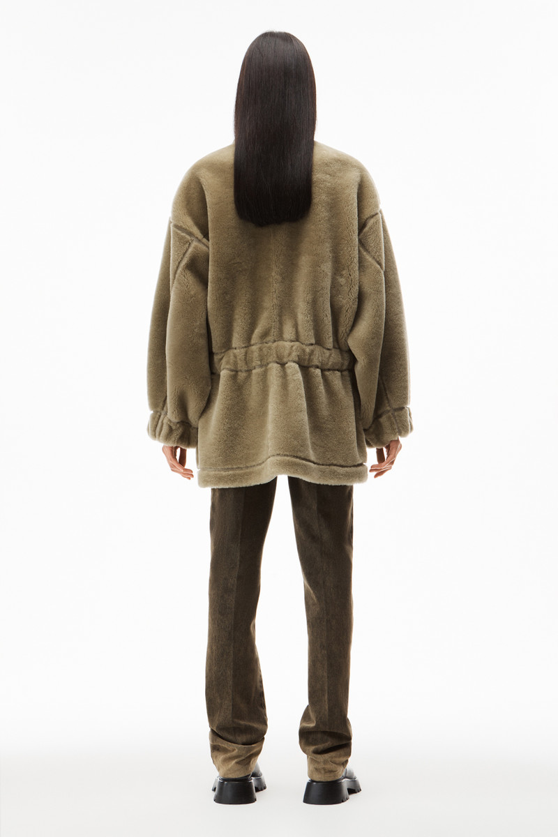 MID-LENGTH PARKA IN LAMB SHEARLING 5