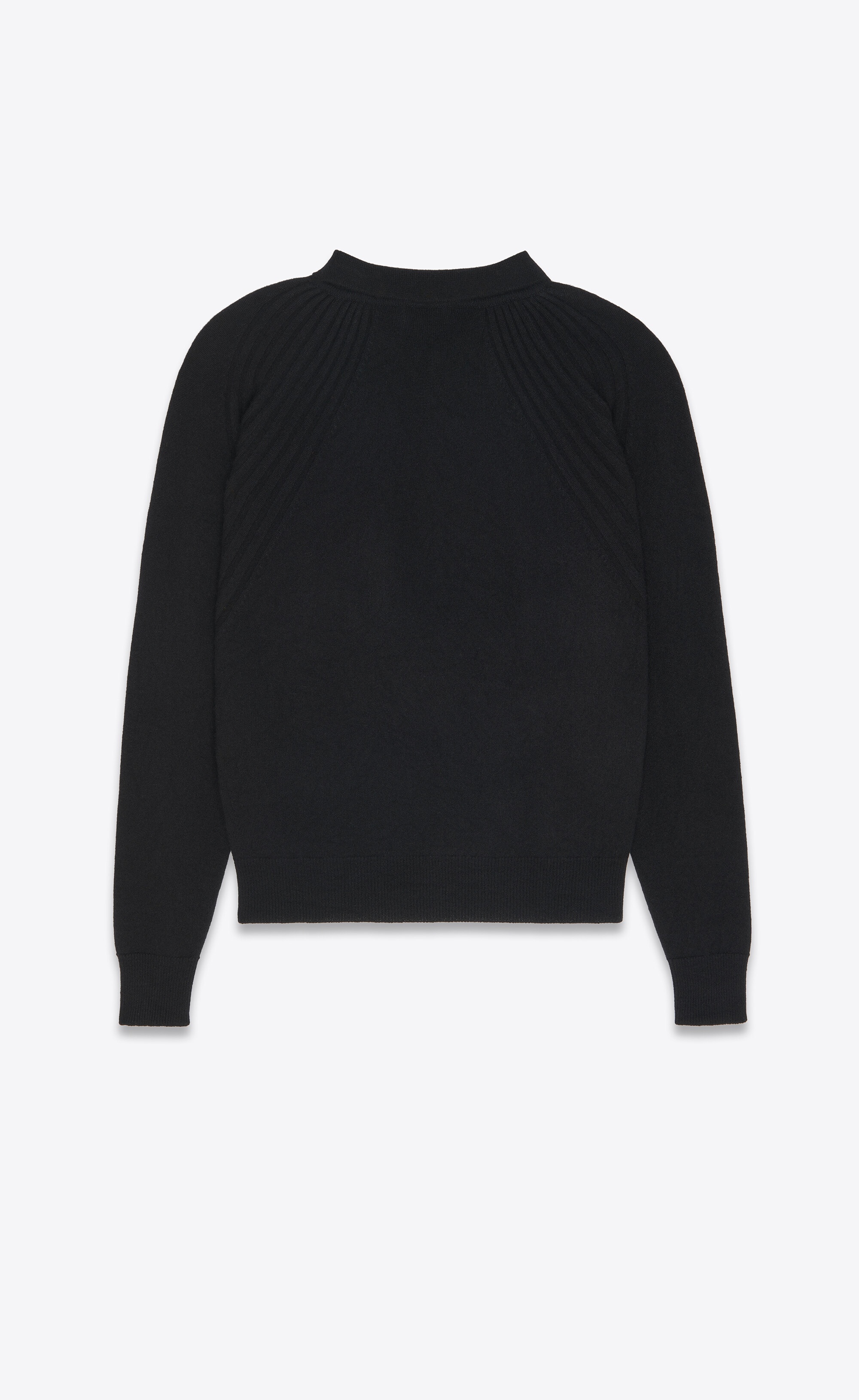 long-sleeve polo shirt in cashmere - 3