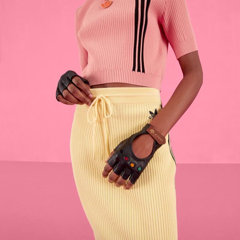 adidas x Gucci fingerless leather gloves 3