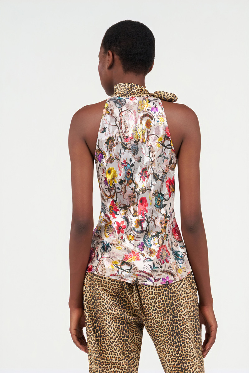 Top with Florentine Flowers print 4