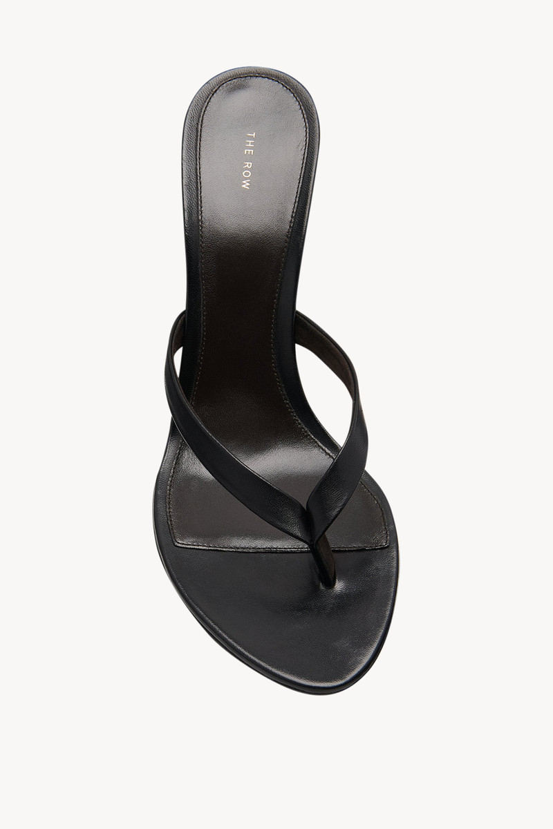 Sacha Heel Thong Sandal in Leather 3