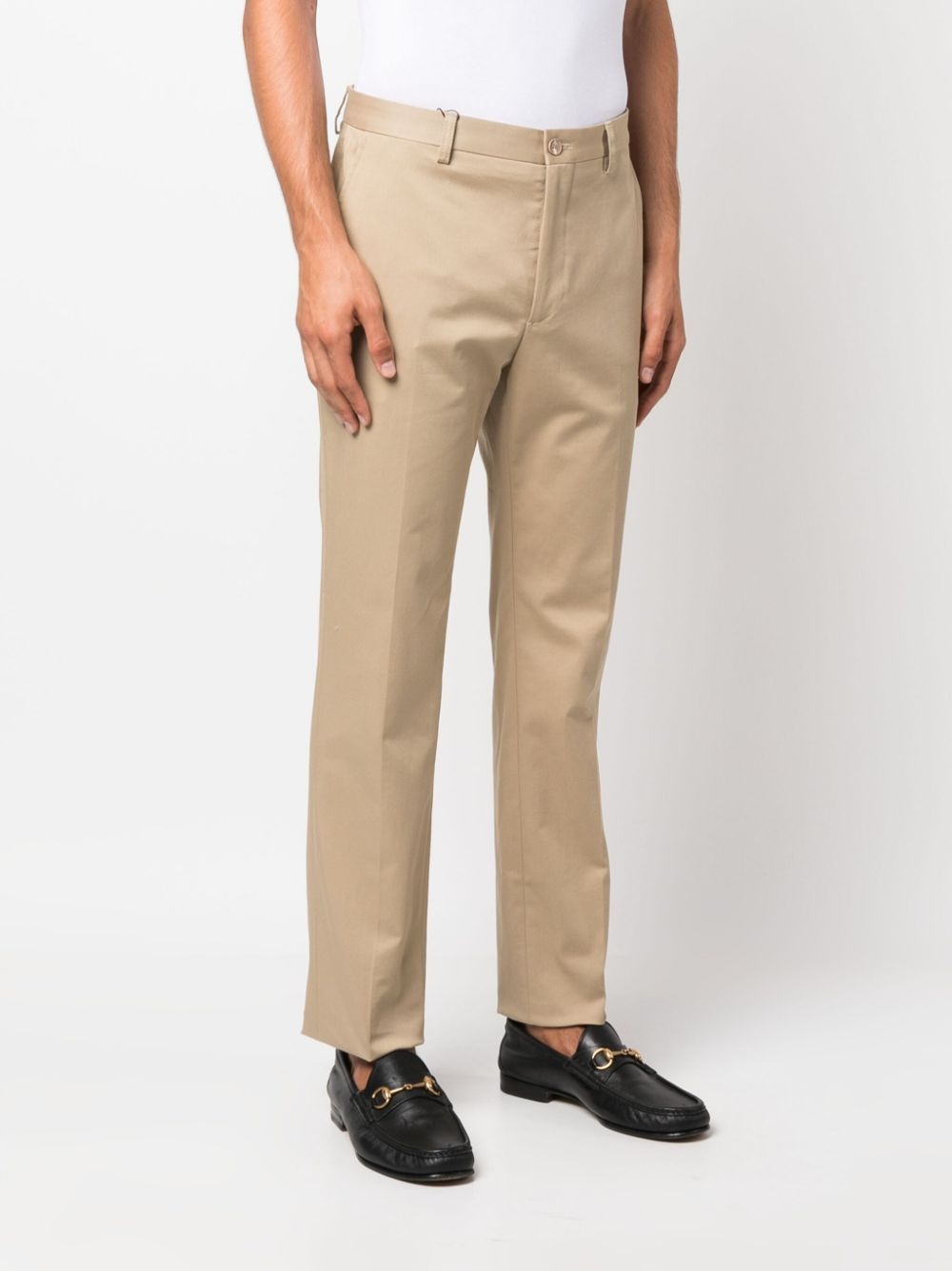 mid-rise stretch-cotton chinos - 3
