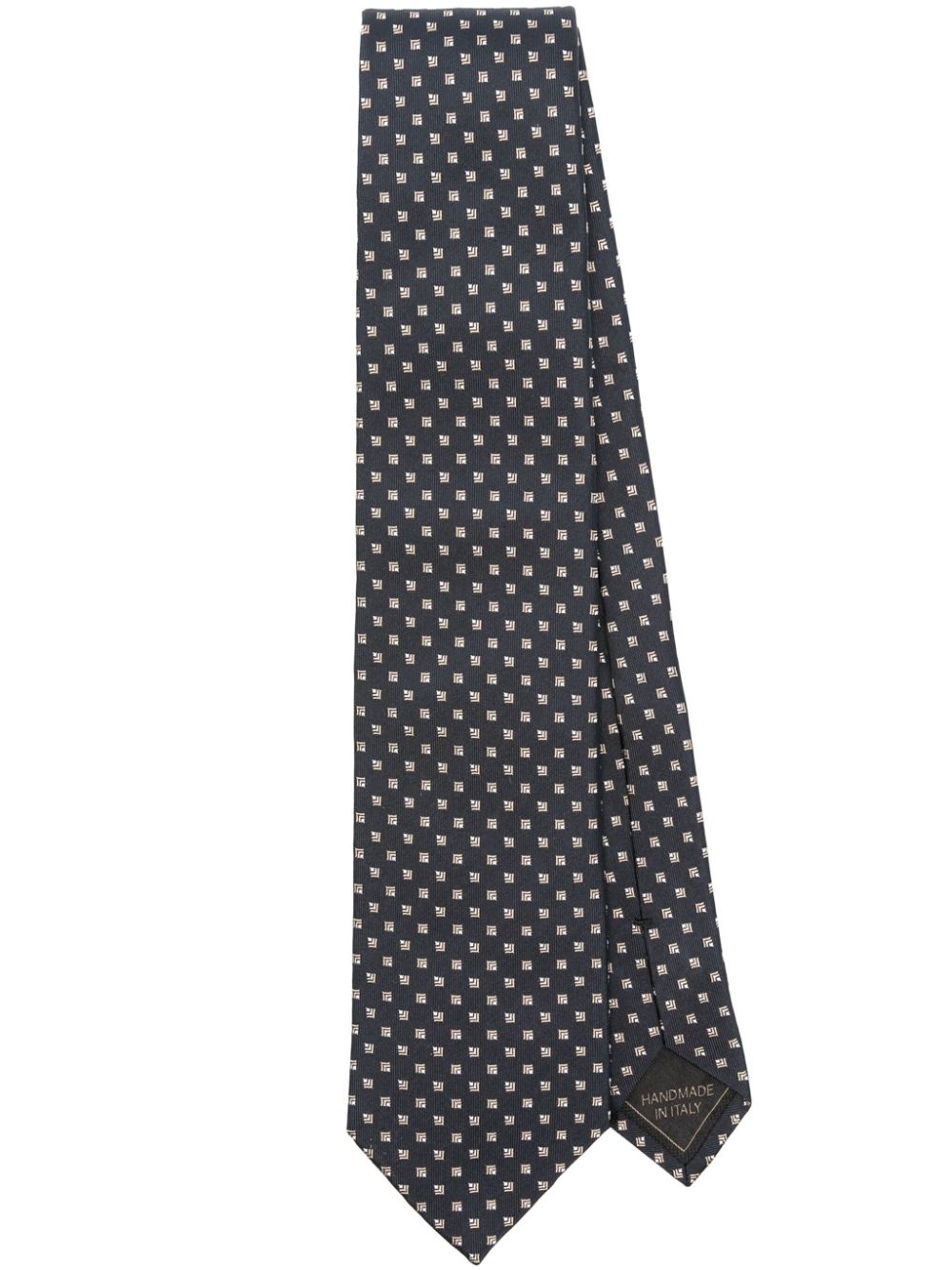 geometric-jacquard tie - 1