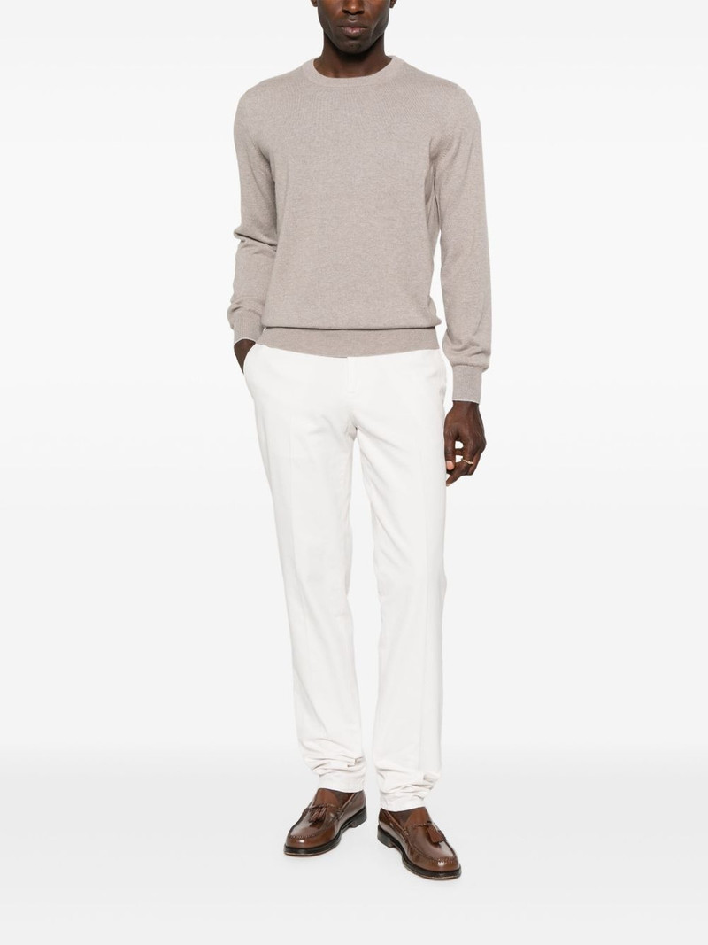 Brunello Cucinelli cotton straight-leg trousers outlook
