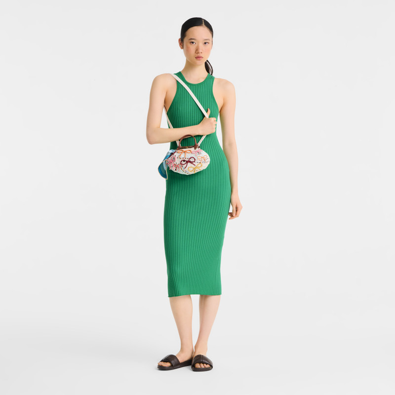 Longchamp Le Pliage Collection Mesh bag Ecru - Canvas outlook