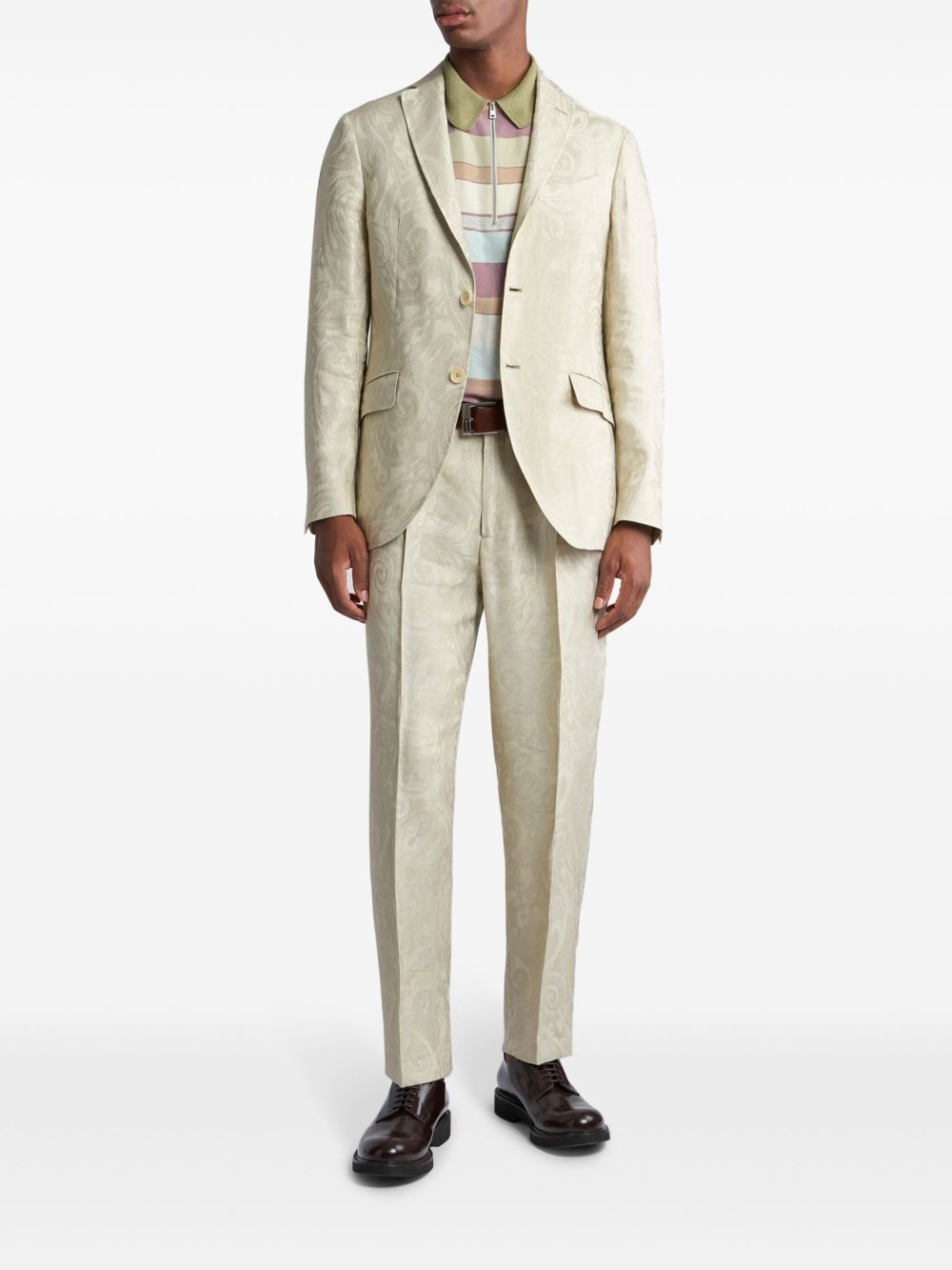 jacquard trousers - 2