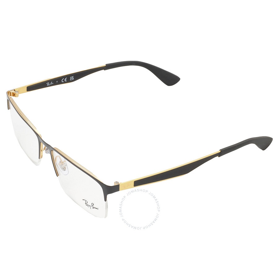 Ray Ban Demo Rectangular Men's Eyeglasses RX6335 2890 54 - 4