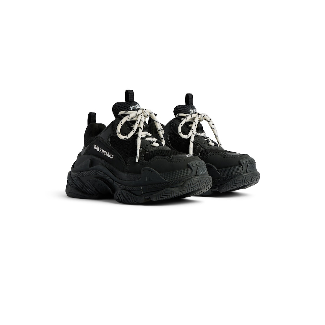 Women's Triple S Sneaker in Black - 2