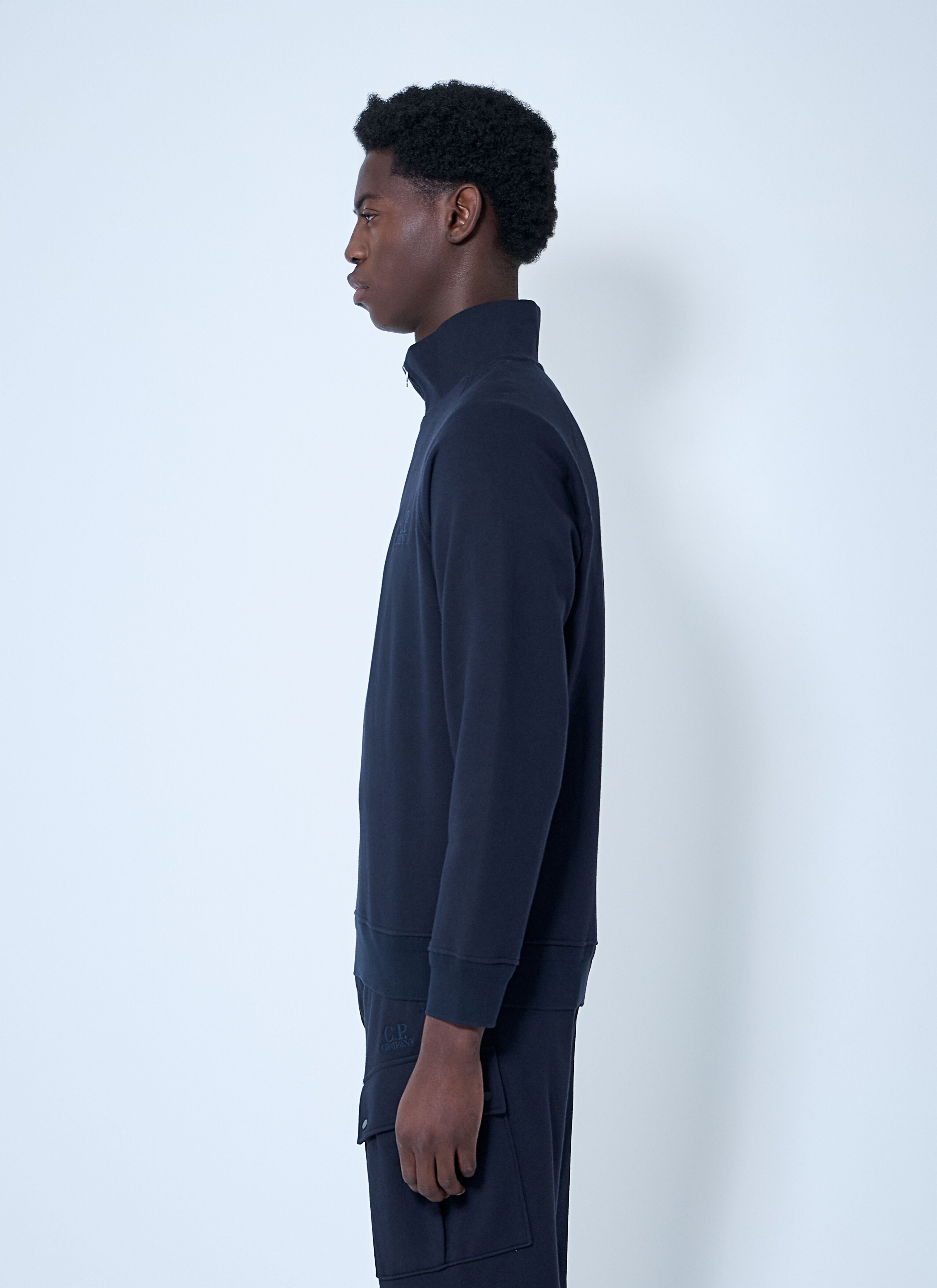 Diagonal Raised Fleece Sweatshirt - 3