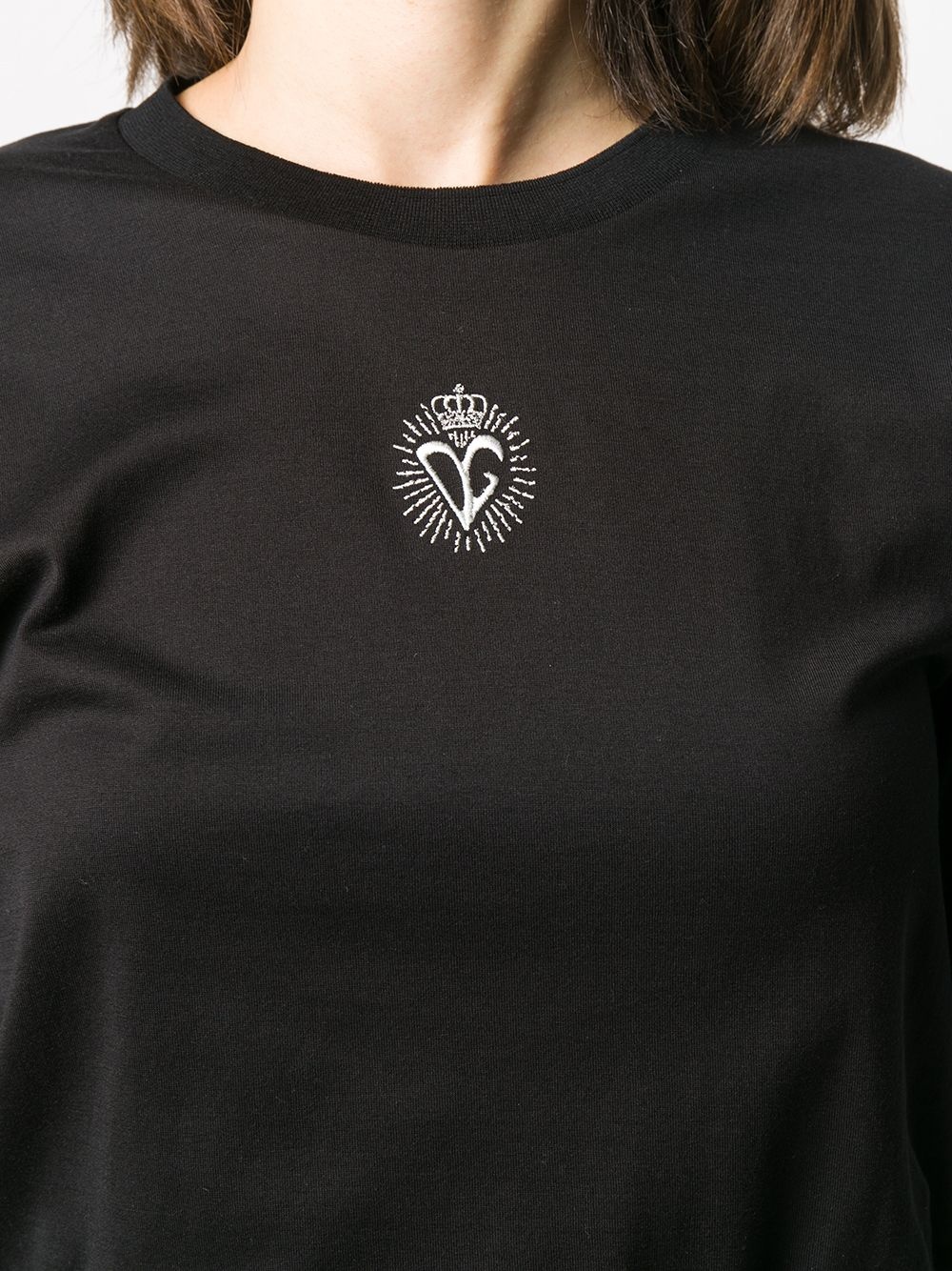 embroidered logo T-shirt - 5