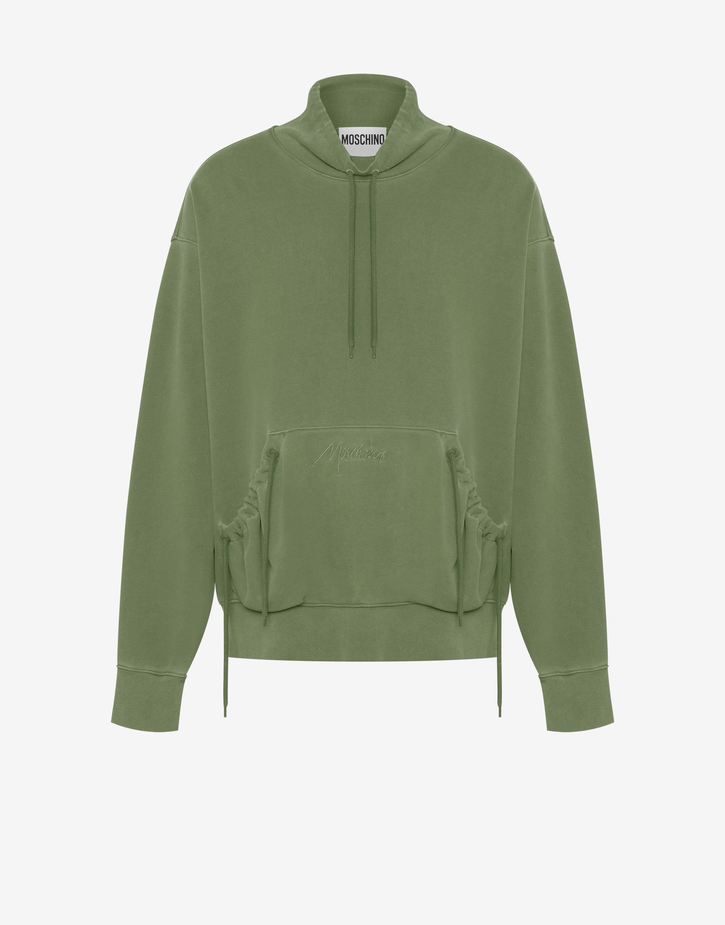 LOGO SIGNATURE FADED COTTON SWEATSHIRT - 1