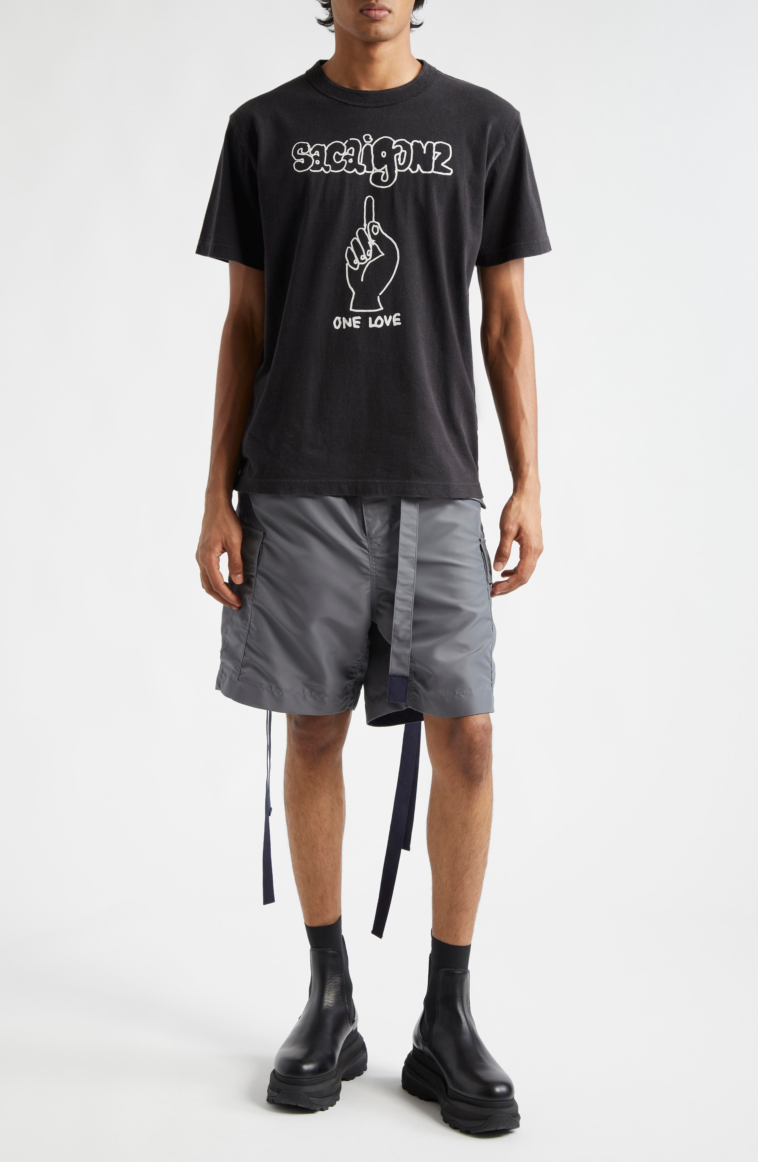 Nylon Twill Cargo Shorts - 2