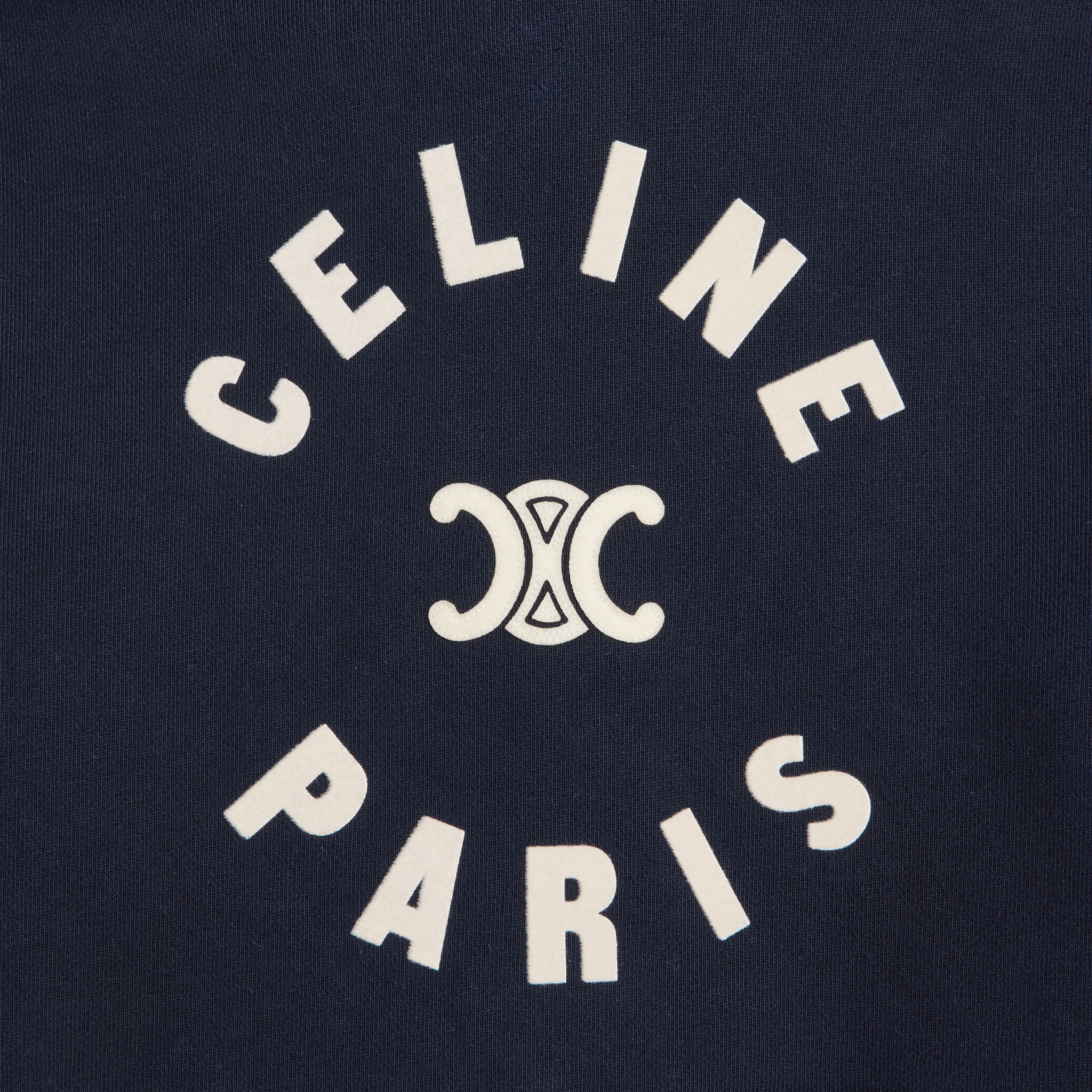 Celine Triomphe hoodie in cotton fleece - 4
