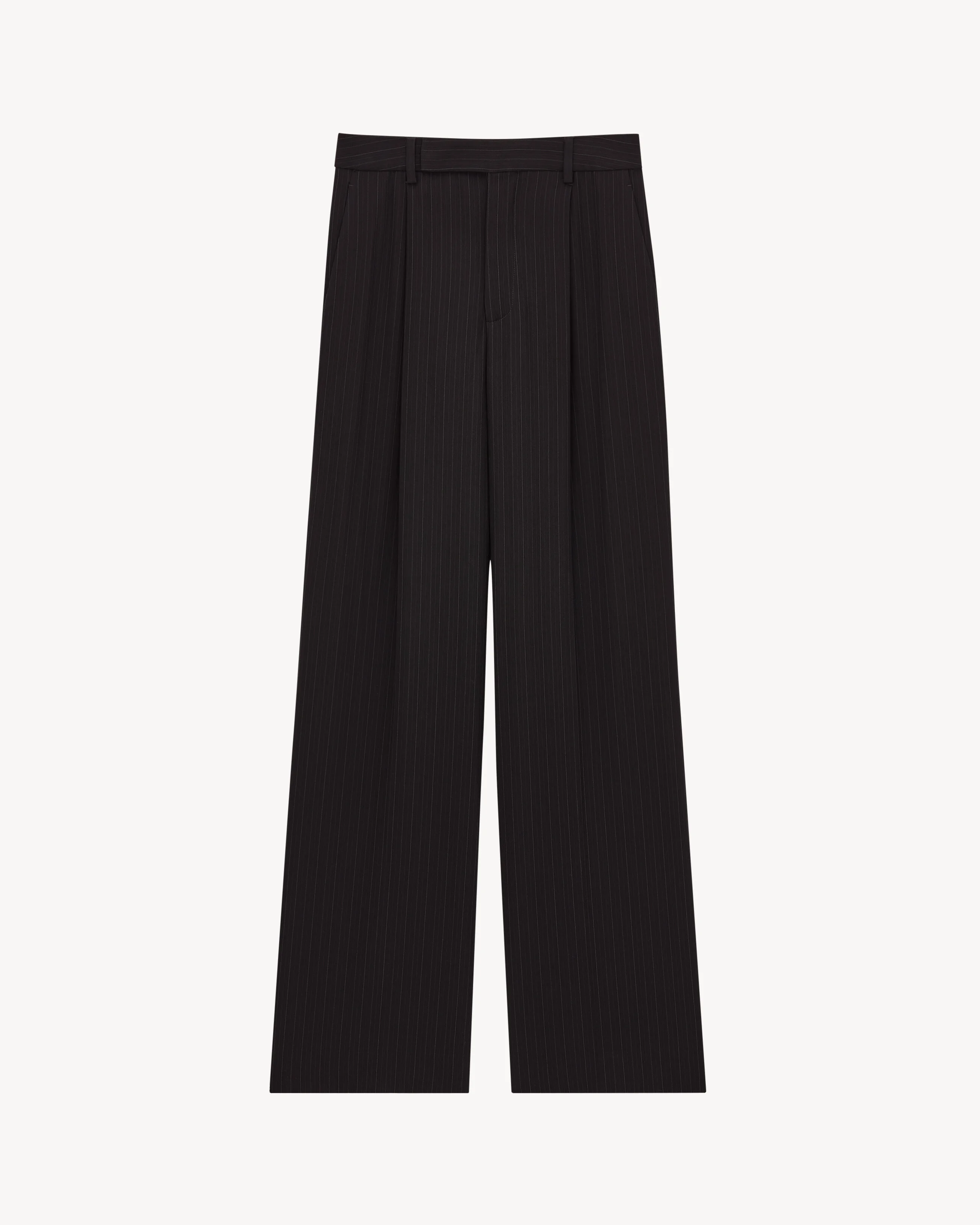 FLUID PANTS IN STRIPED CREPE - 1
