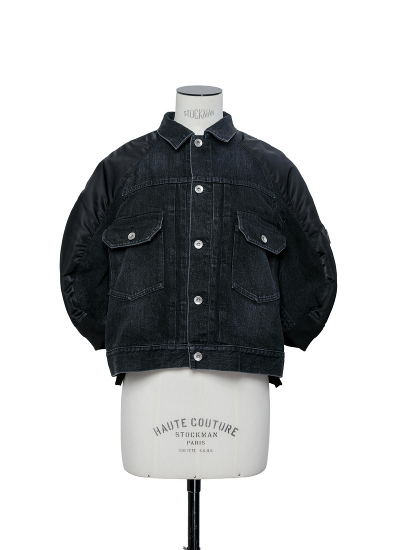 sacai Denim x Nylon Twill Jacket outlook