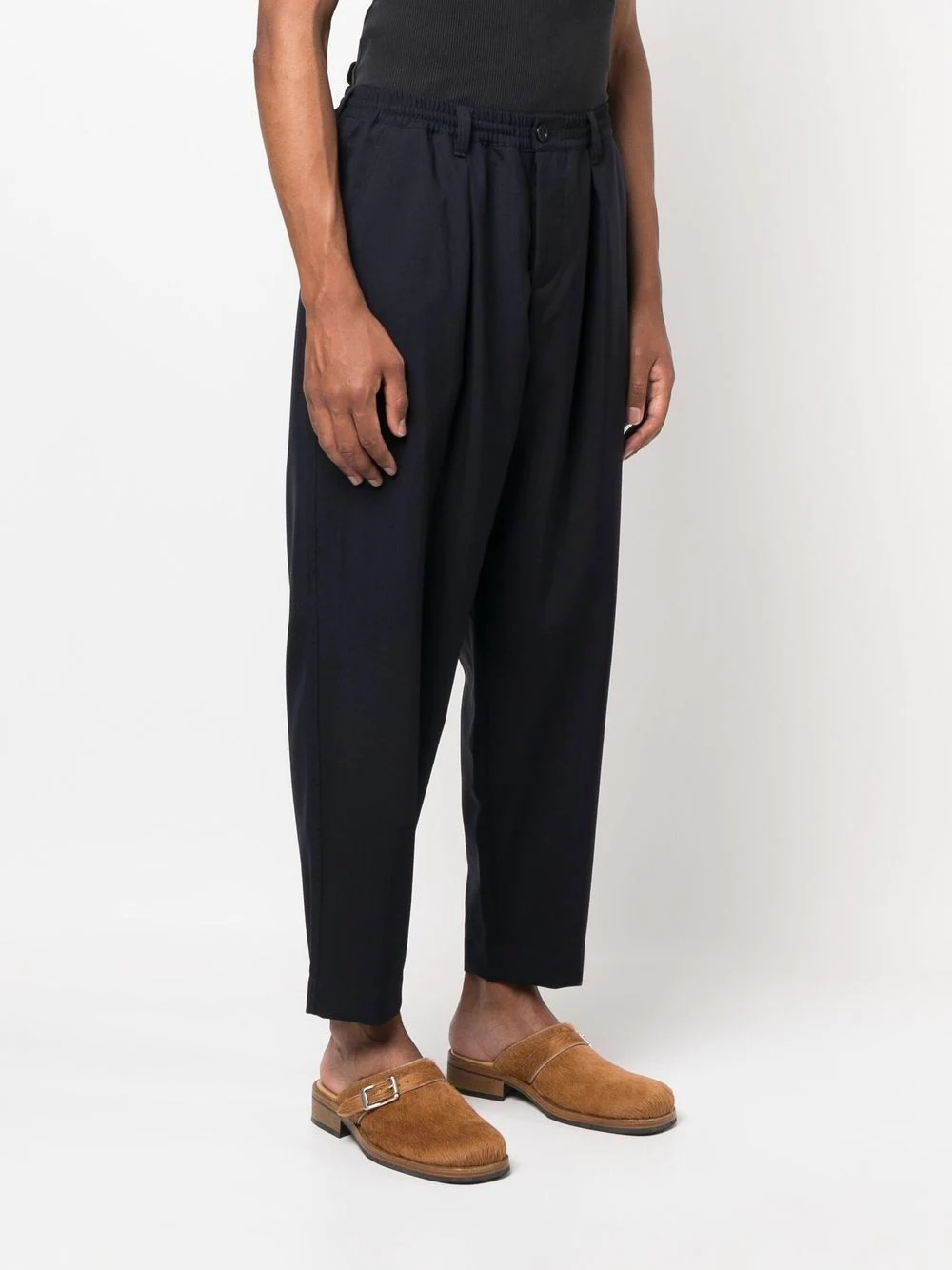 virgin-wool tapered trousers - 3