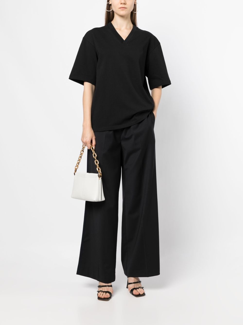 high-waisted palazzo pants - 2