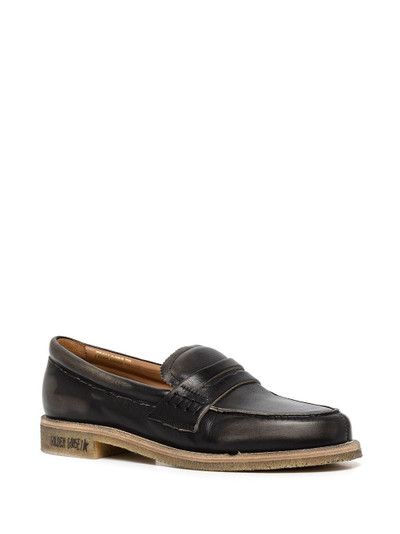 Golden Goose leather penny loafers outlook