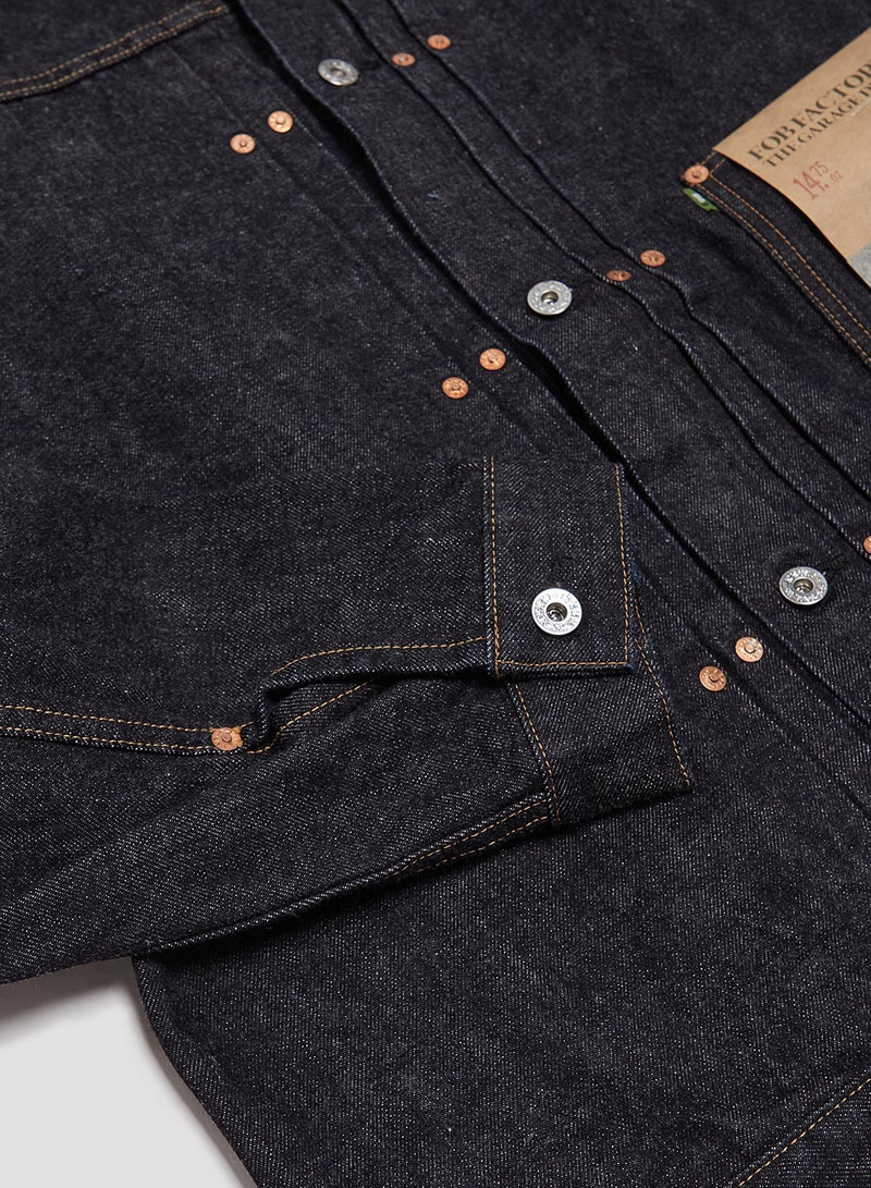 FOB Factory Selvedge Garage Denim Jacket Indigo 4