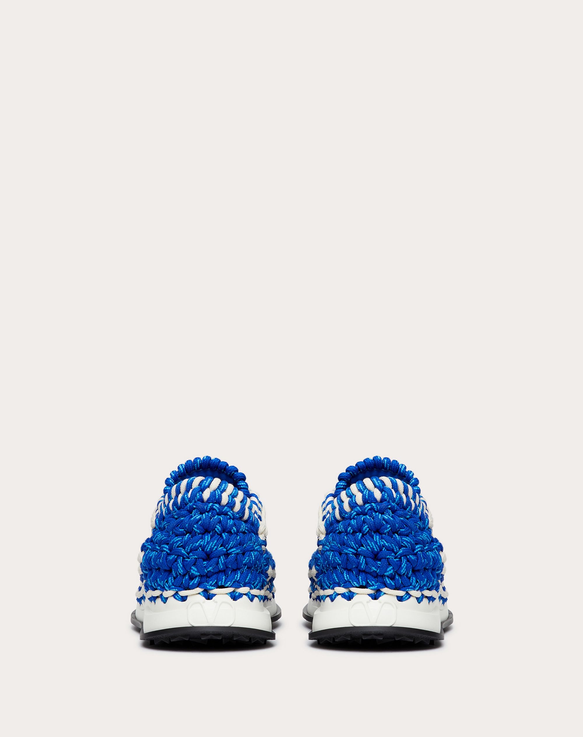 Valentino Garavani Crochet Sneaker in fabric - 3