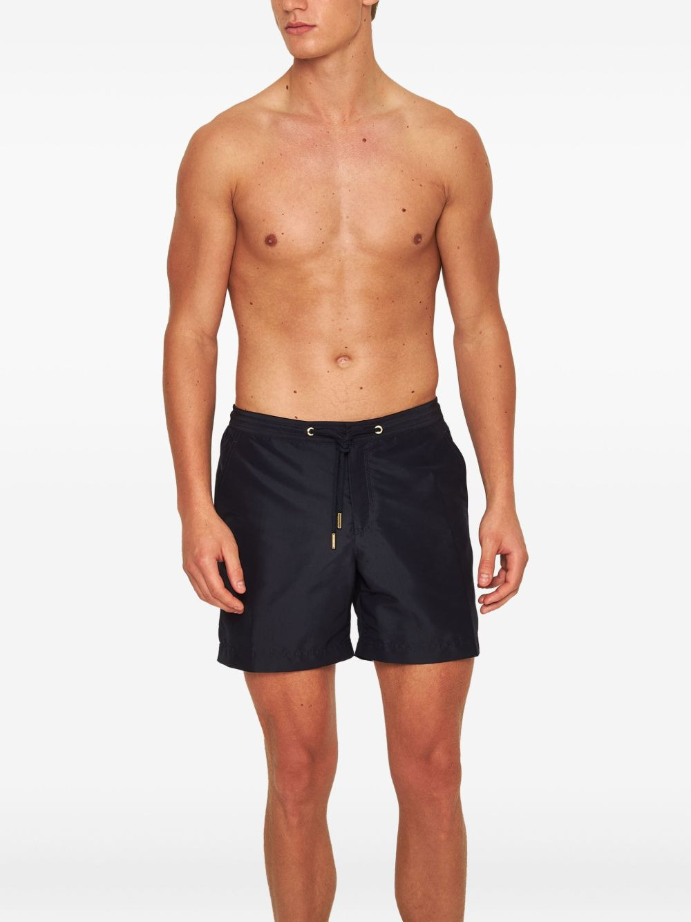 elasticated drawstring-waistband swim shorts - 4