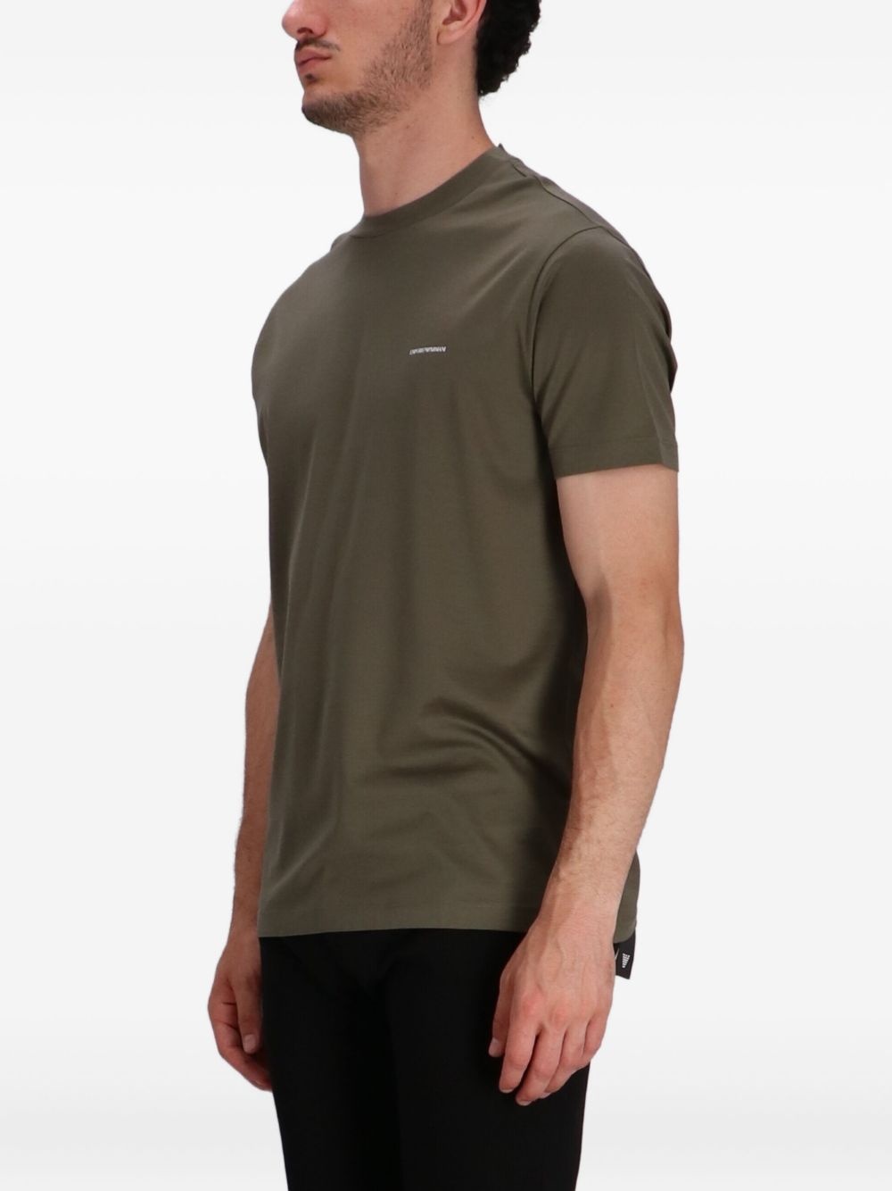 logo-print crew-neck jersey T-shirt - 3