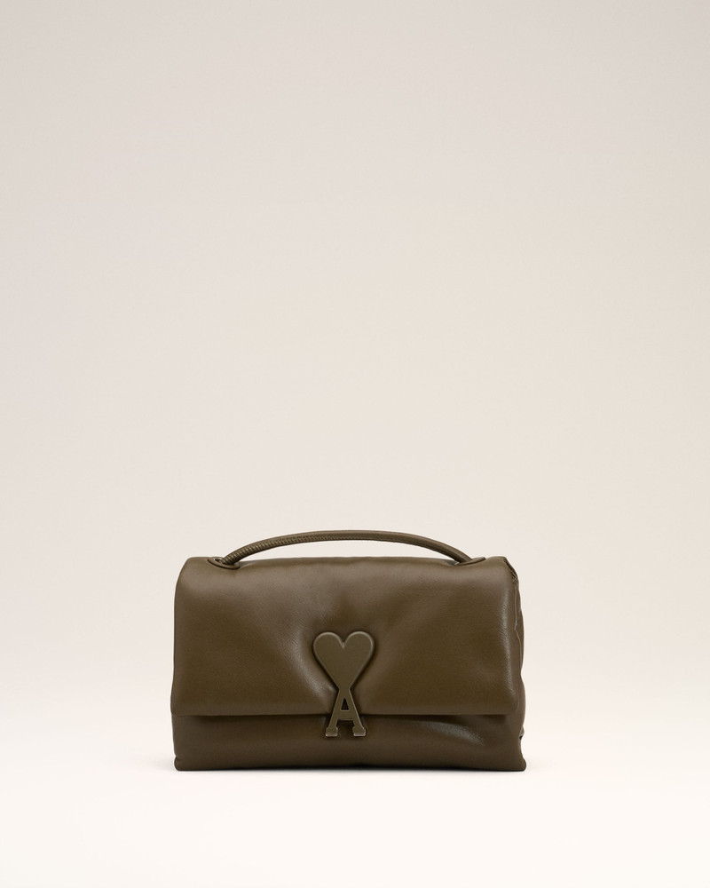 KHAKI LEATHER VOULEZ-VOUS BAG 1