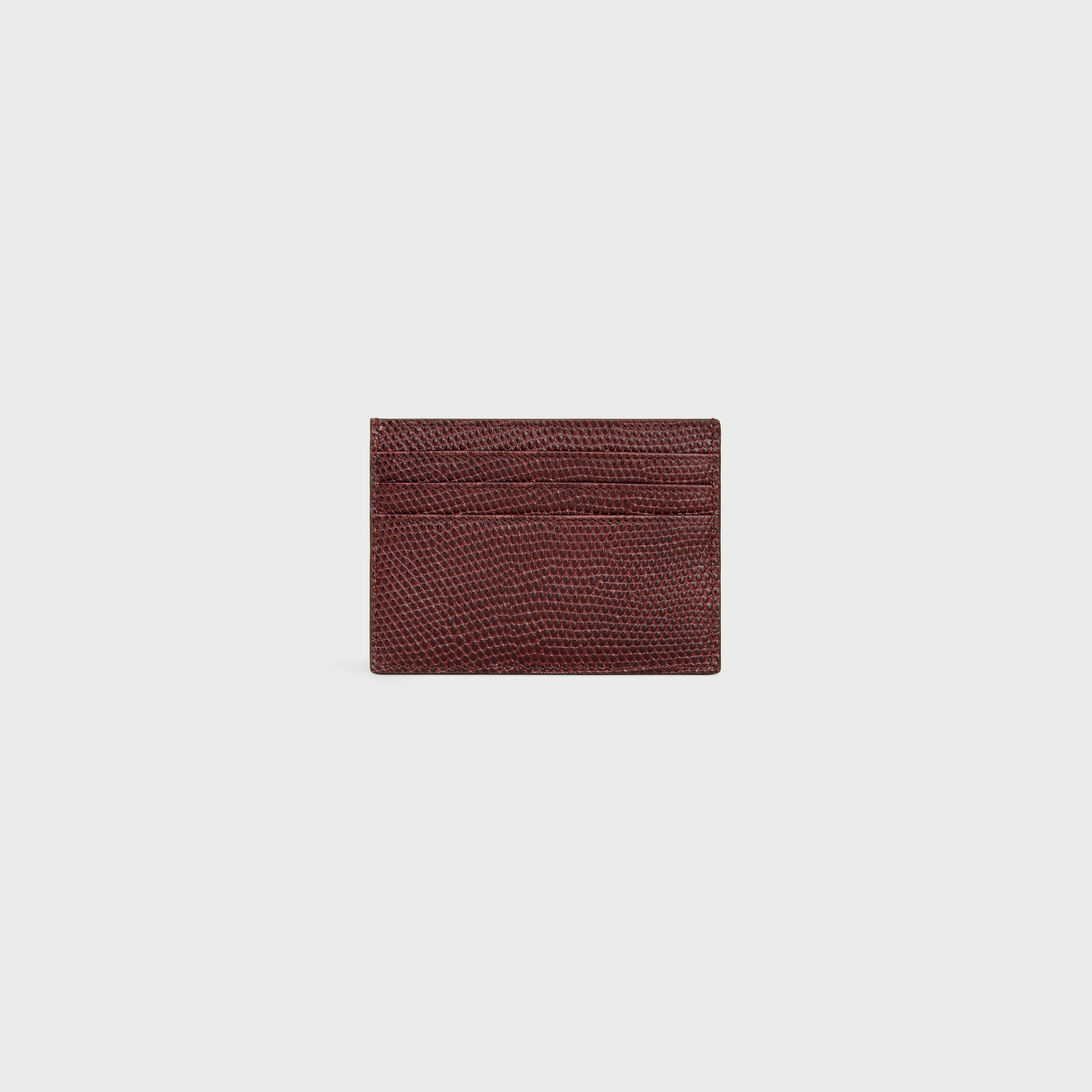 LARGE CARD HOLDER in LIZARD EMBOSSED CALFSKIN - 3