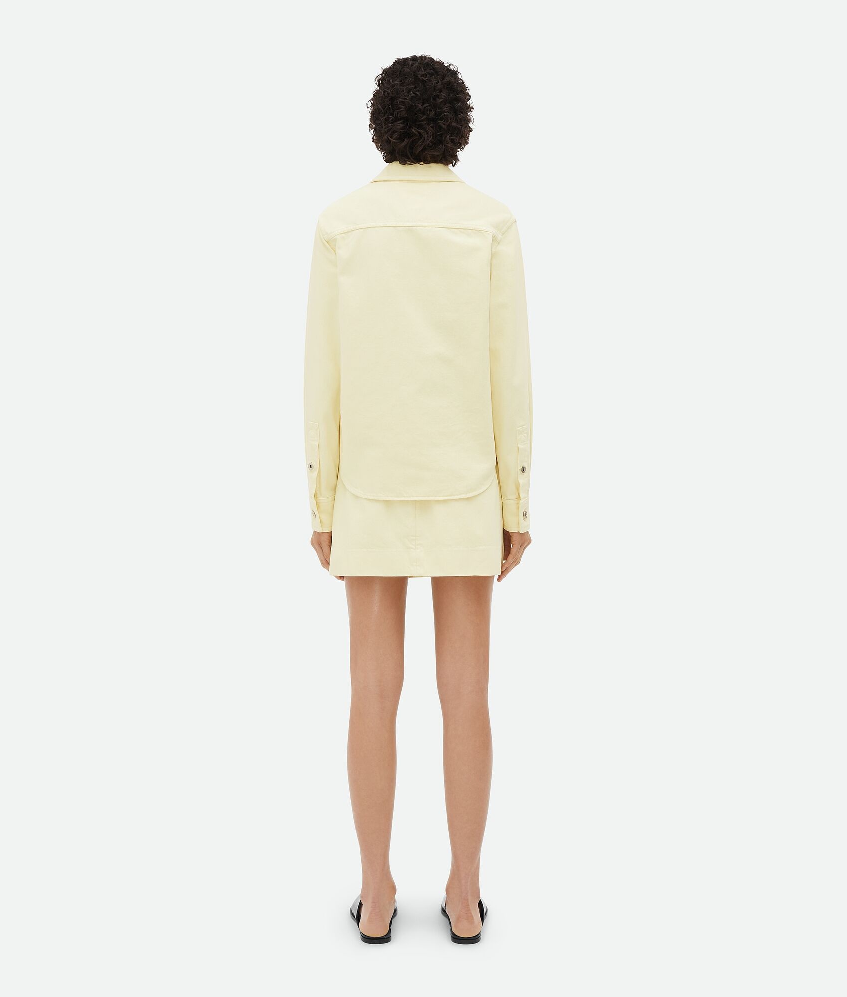 Yellow Wash Denim Shirt - 3