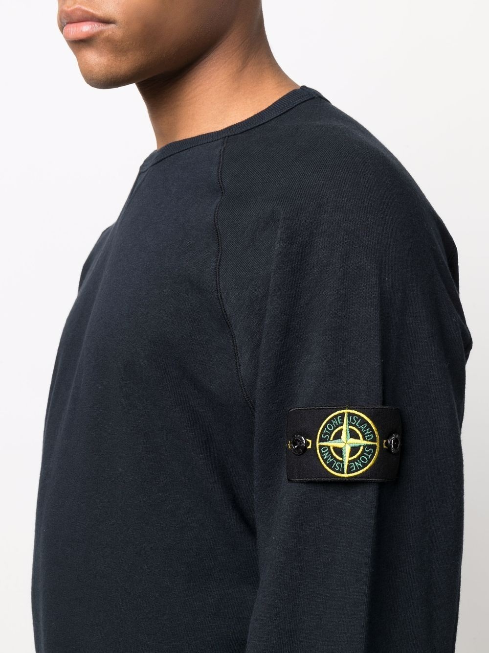 Compass badge crew-neck sweatshirt - 5