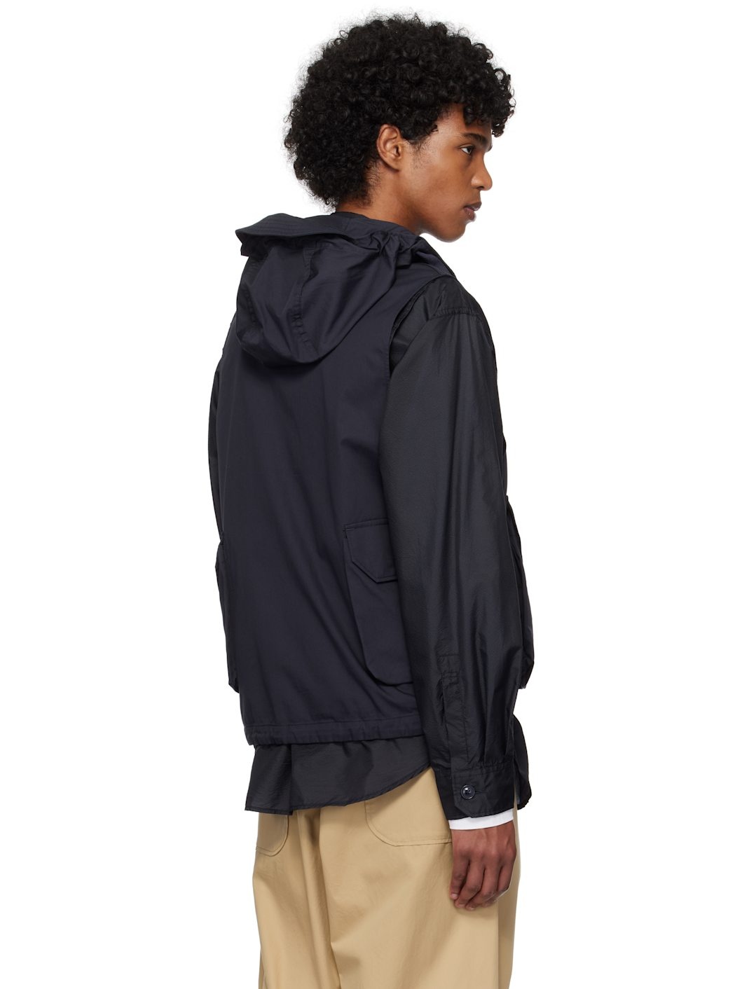 Engineered Garments Navy Field Vest | REVERSIBLE