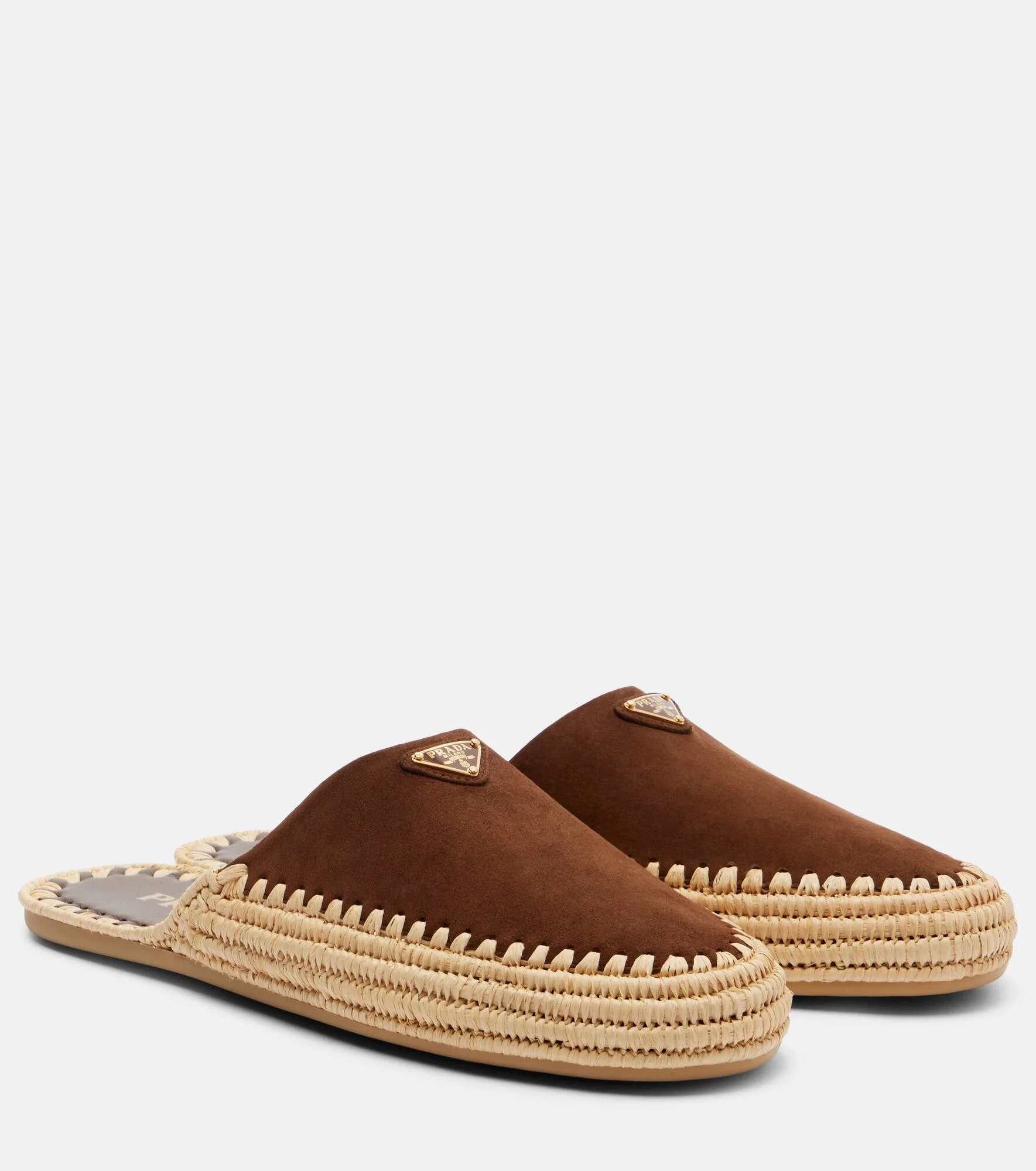 Suede and jute mules - 1