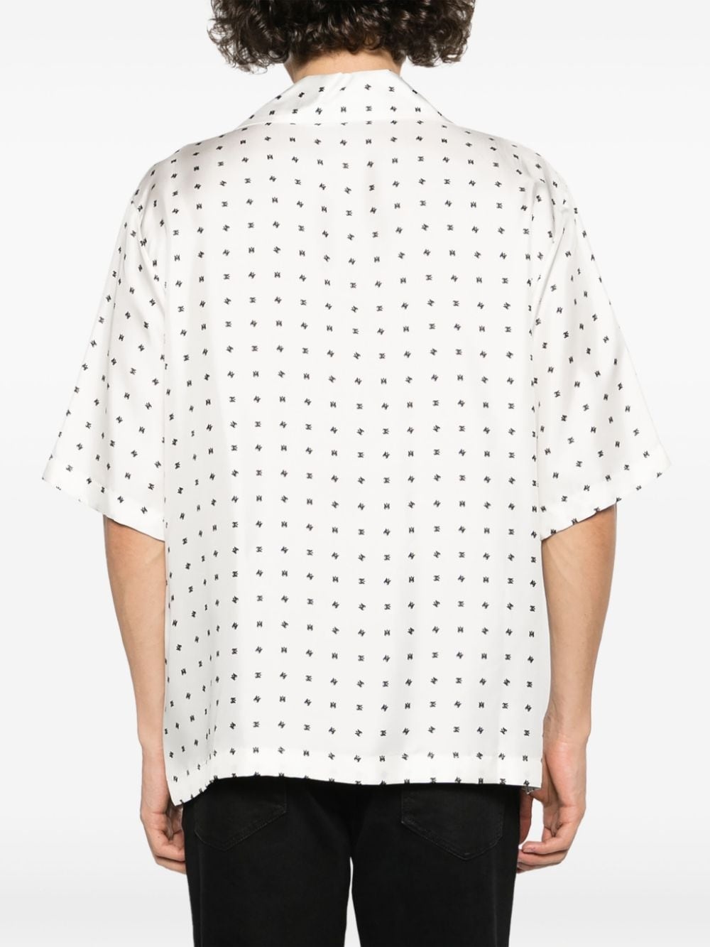 polka dot-print silk shirt - 4