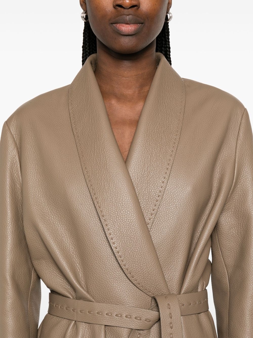 leather coat - 5