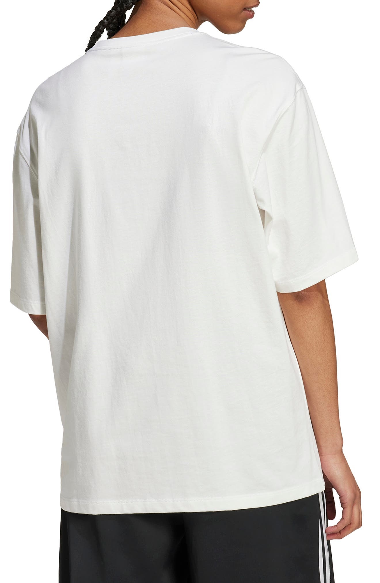 adidas Essentials Lifestyle Trefoil Logo Cotton T-Shirt in White at Nordstrom - 2