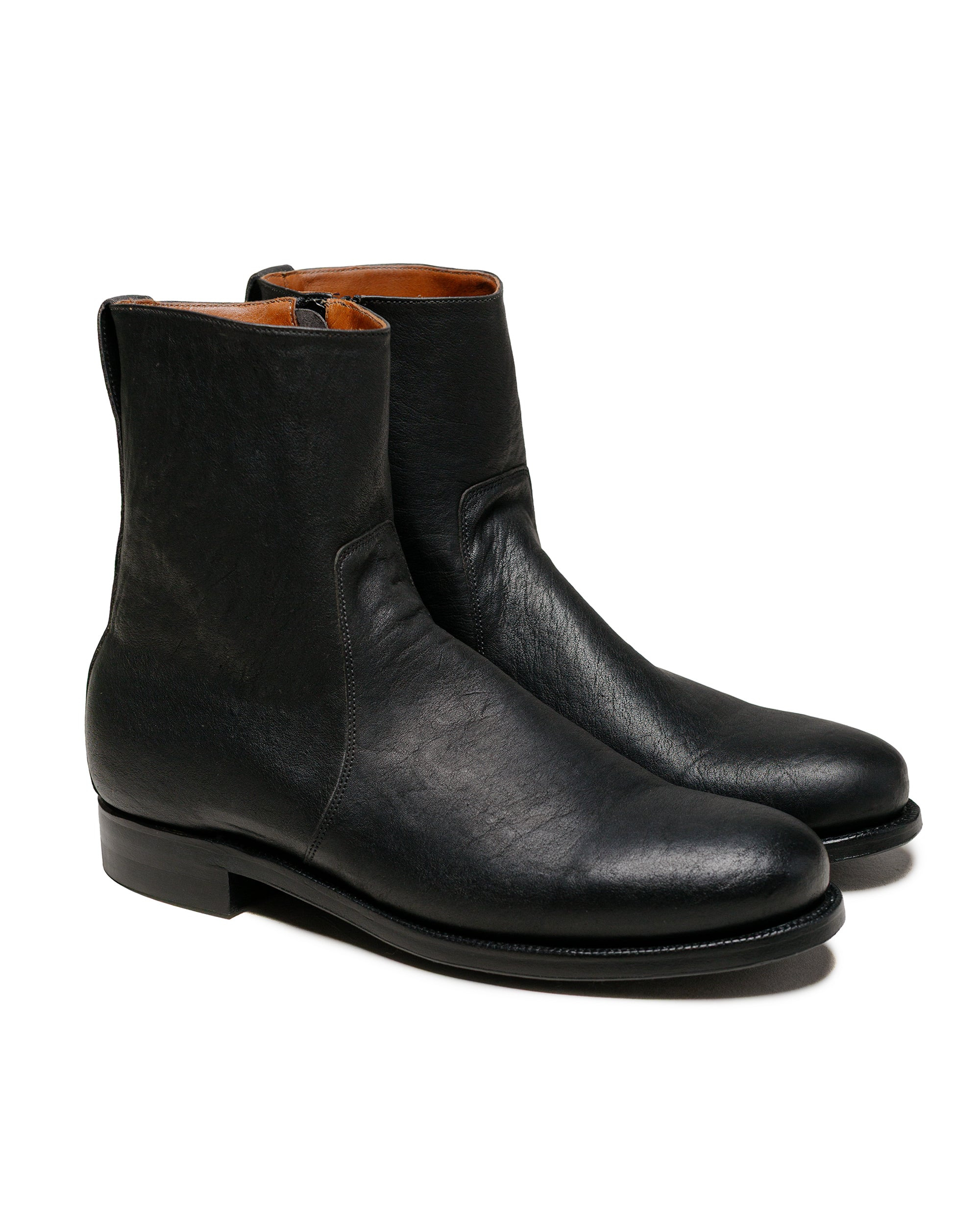 2030CH Side Zip Boot Nero Washed Kangaroo (Pre-Order) - 2