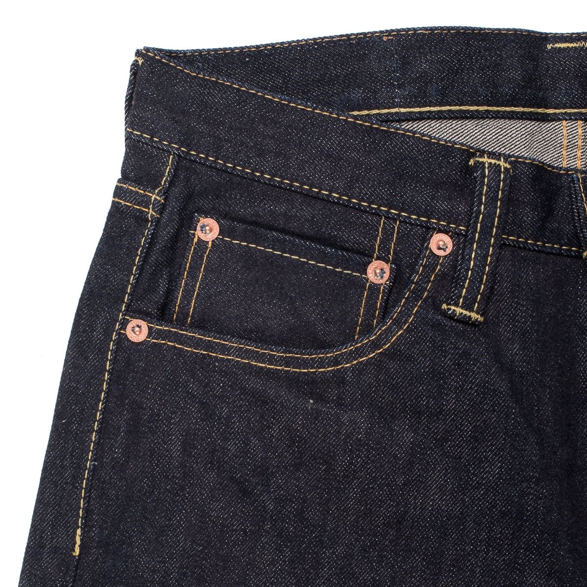 IH-634S-142 14oz Selvedge Denim Straight Cut Jeans - Indigo - 6