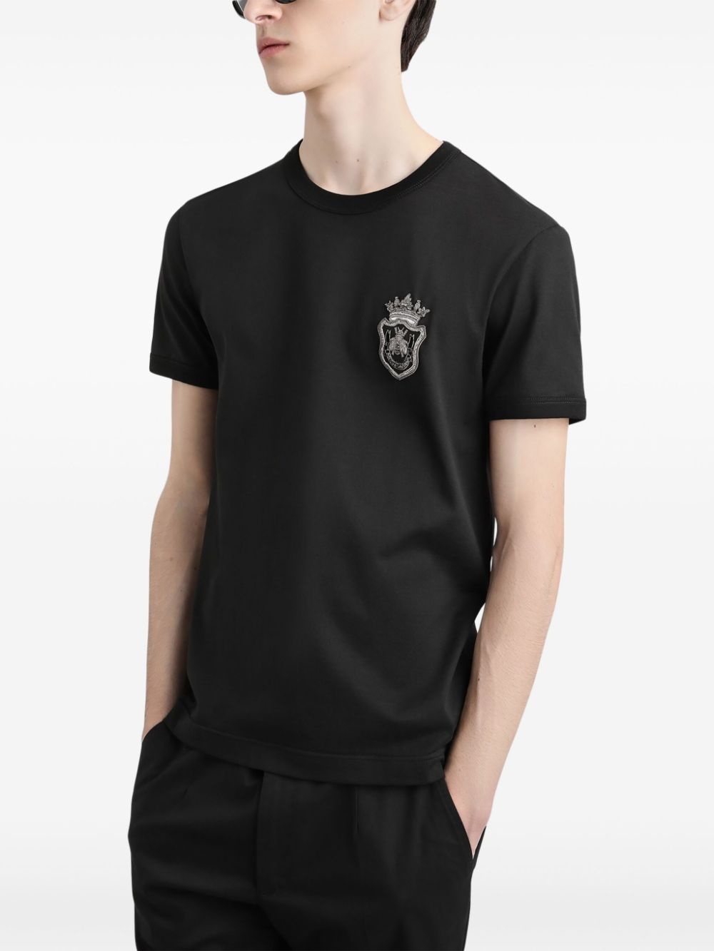 embroidered logo t-shirt - 5
