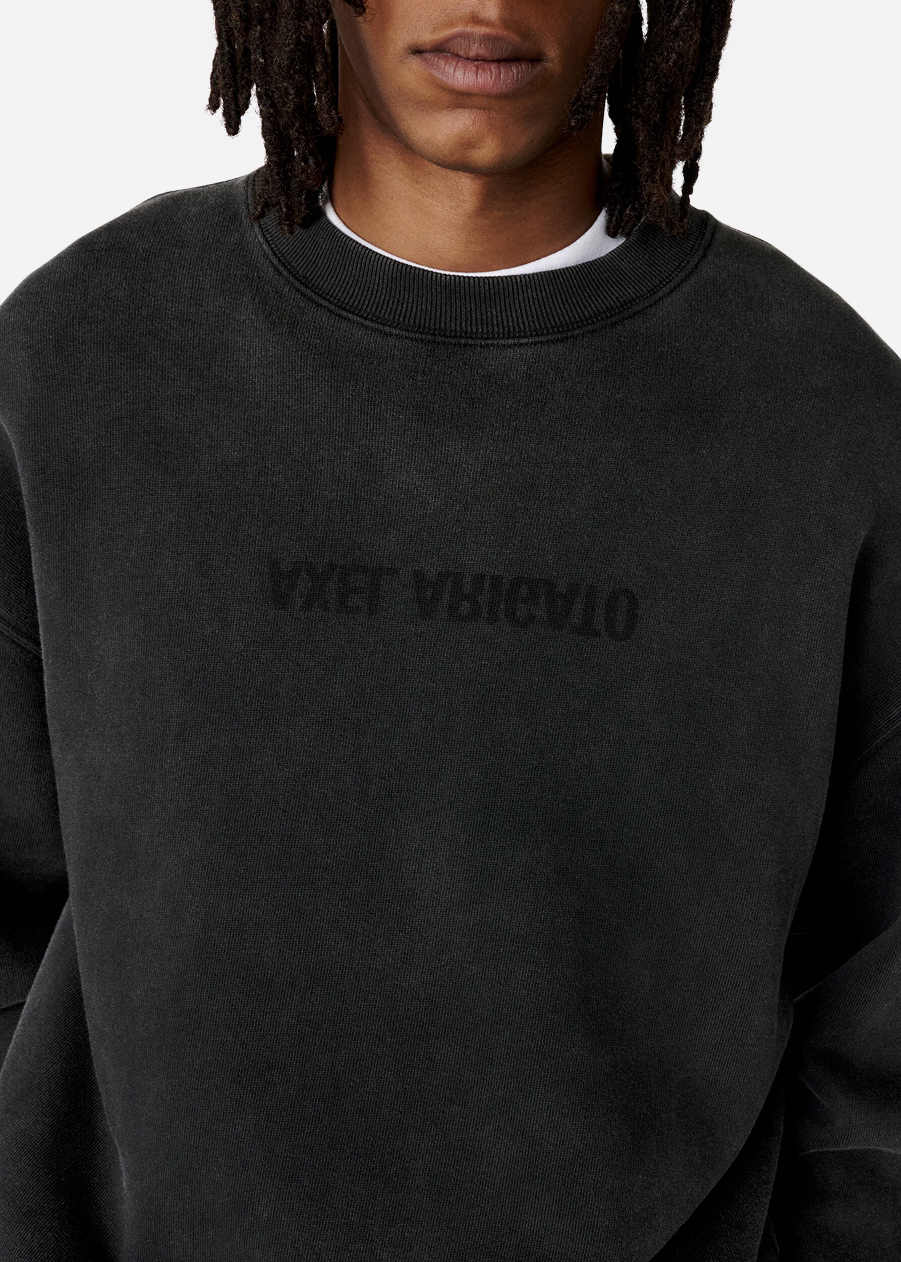 Distort Washed Sweatshirt - 5