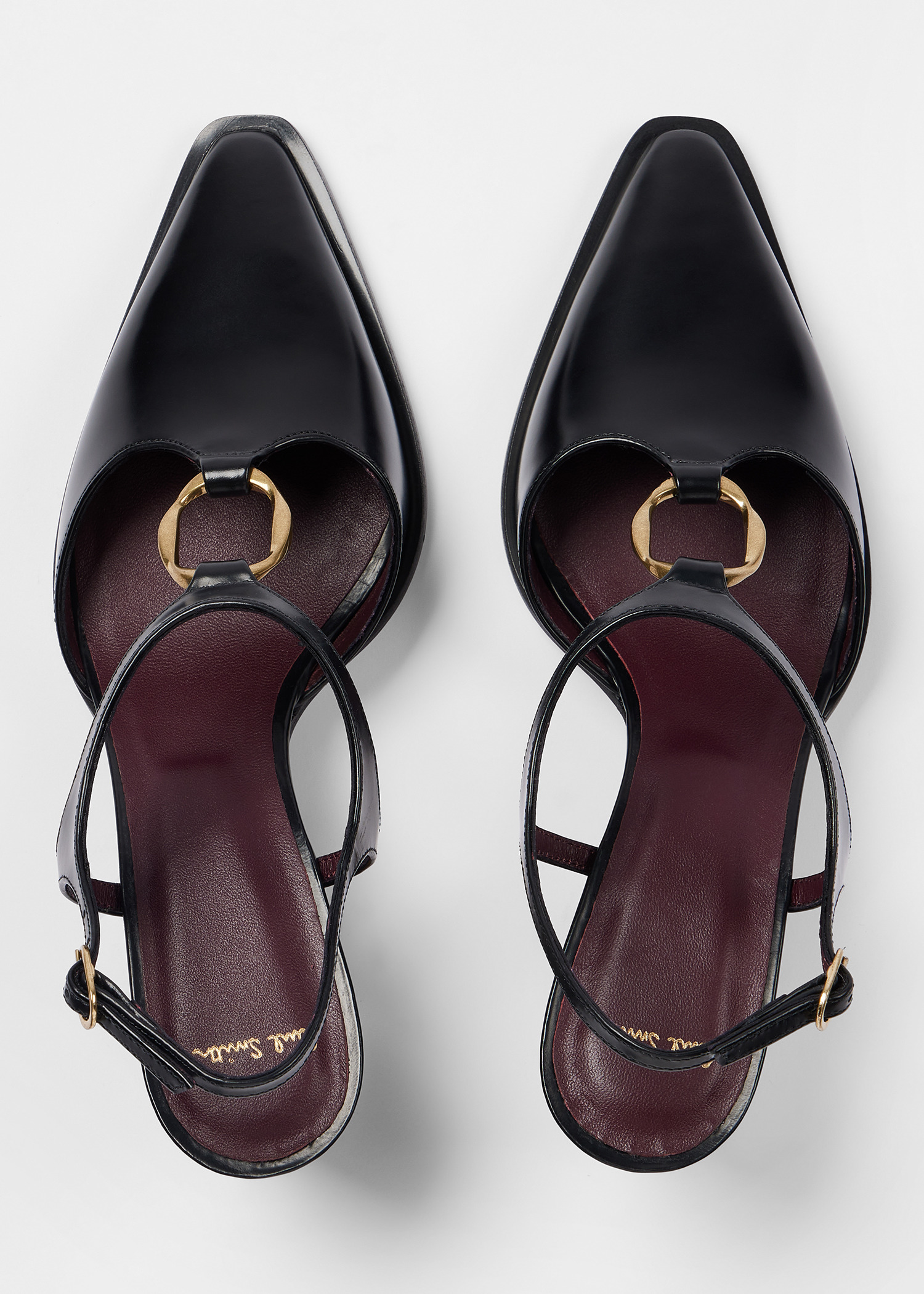 Women's Black Leather 'Adelia' Heels - 3