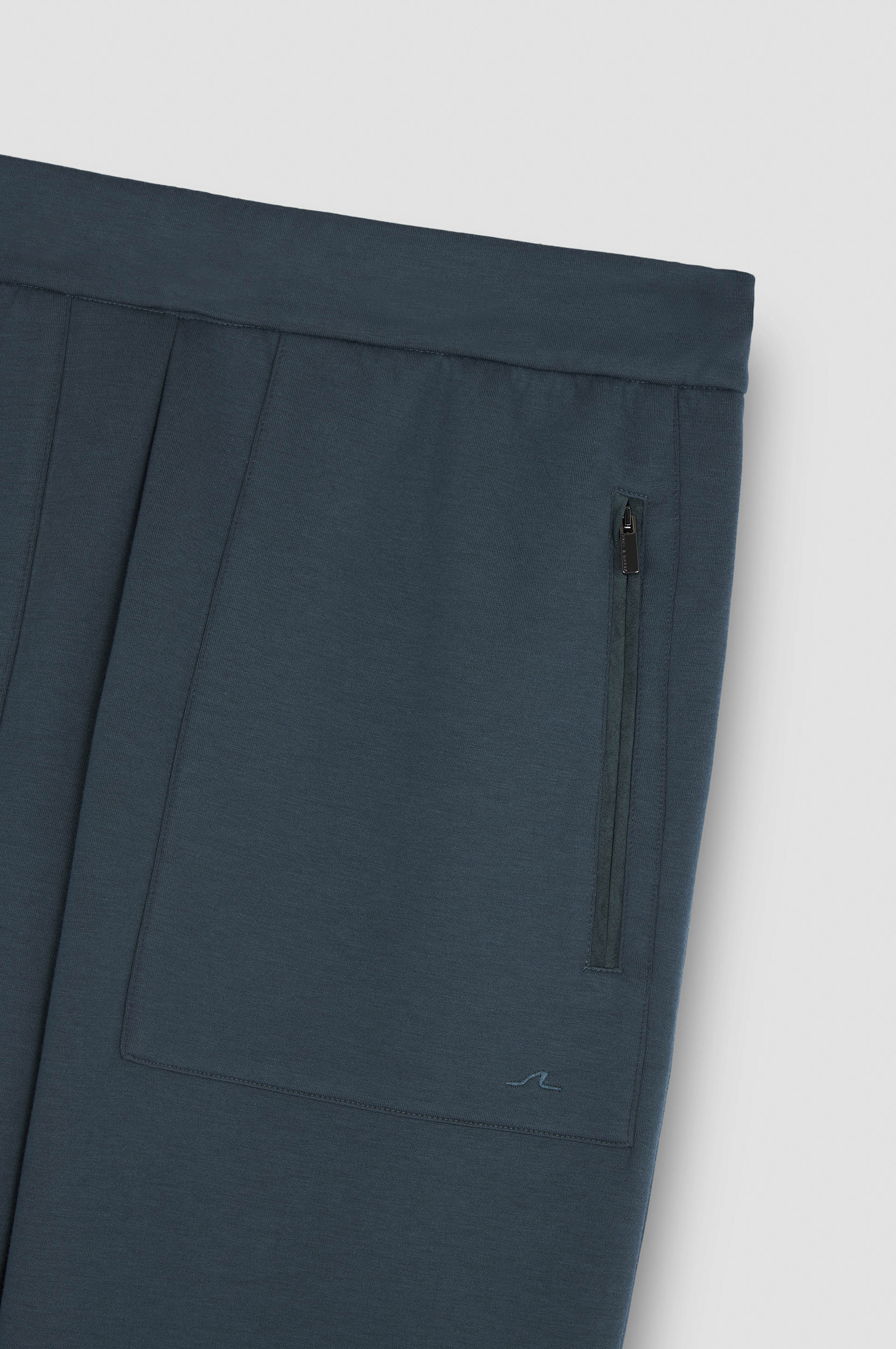 SUPIMA® COTTON TRACKPANTS WITH SHARK FIN EMBROIDERY - 5