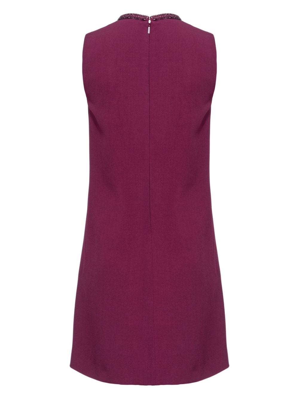 beaded-trim shift minidress - 2