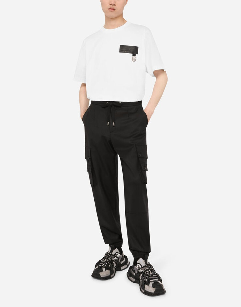 Cotton T-shirt with DG patch 7