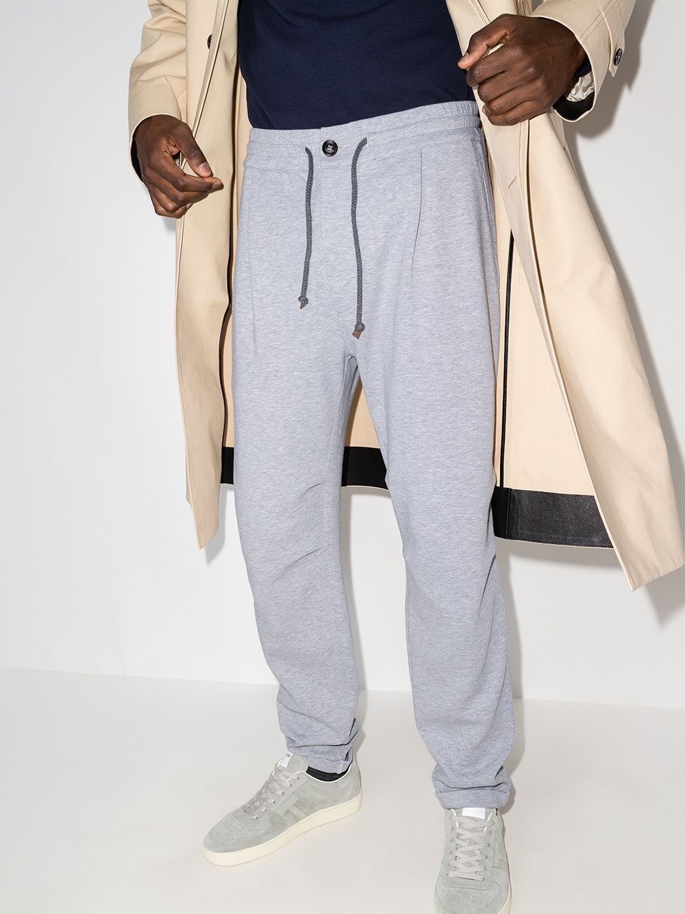 tailored drawstring track pants - 2