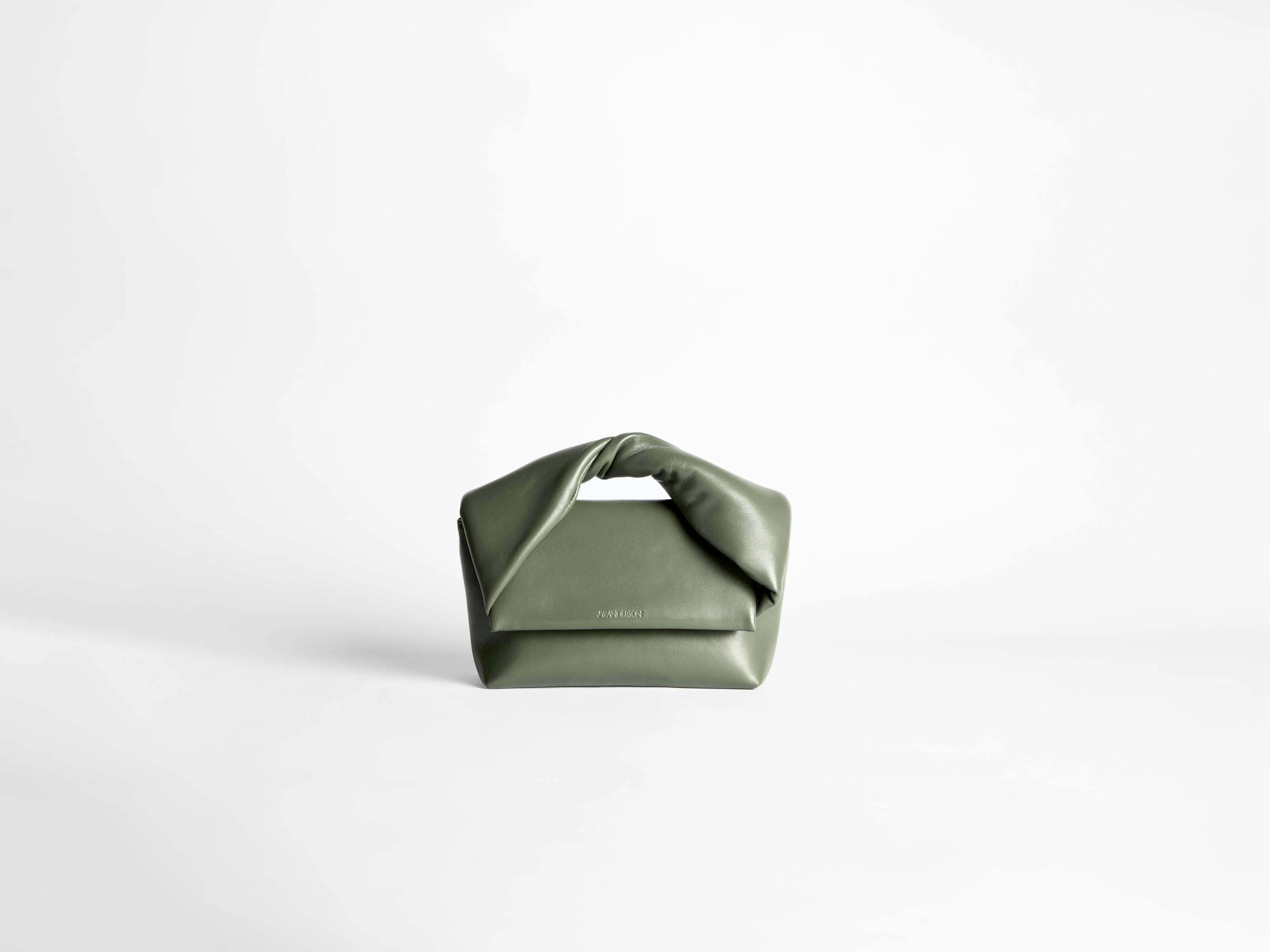 MEDIUM TWISTER BAG IN KHAKI LEATHER - 1