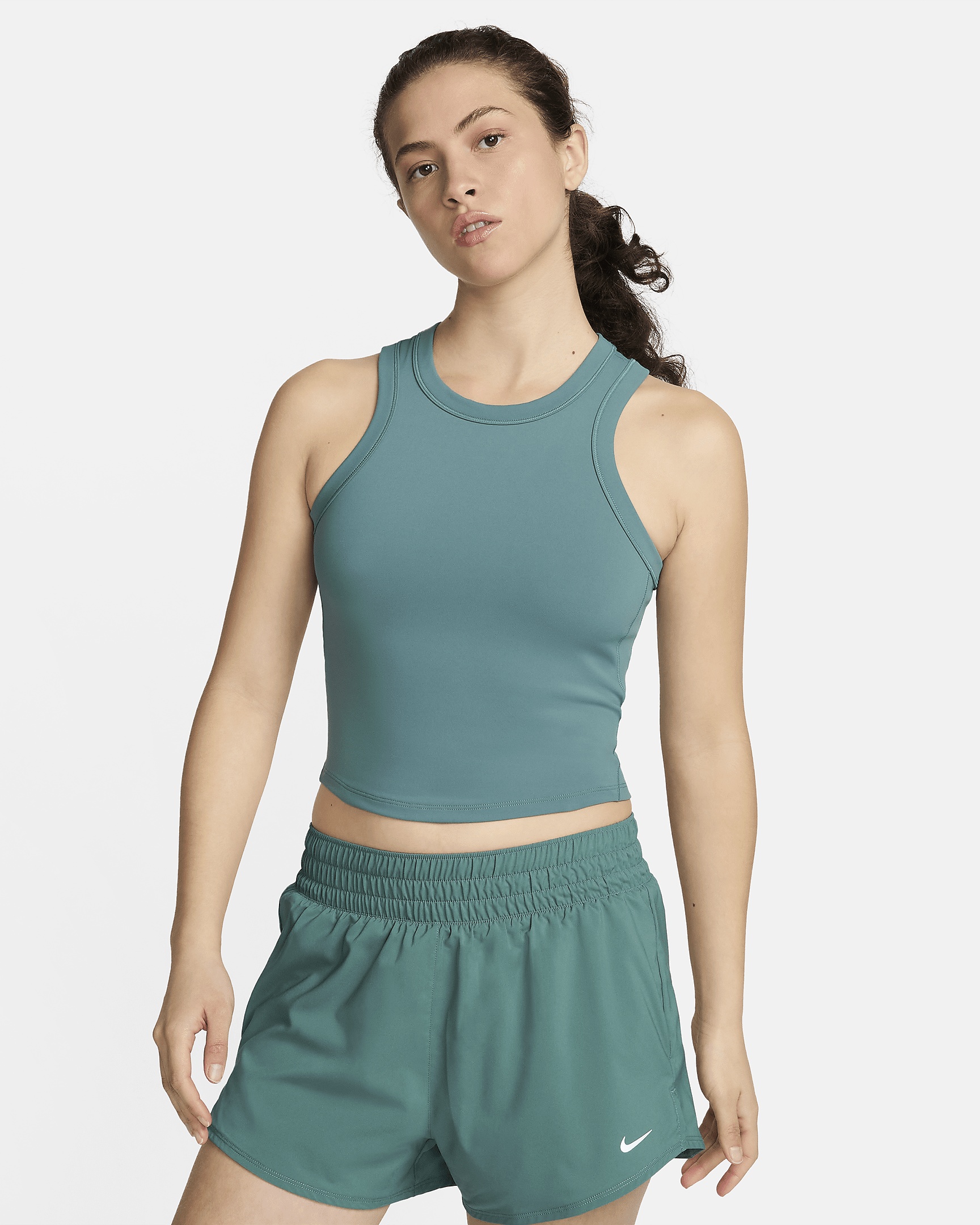 Nike One Fitted Women's Dri-FIT Cropped Tank Top - 1