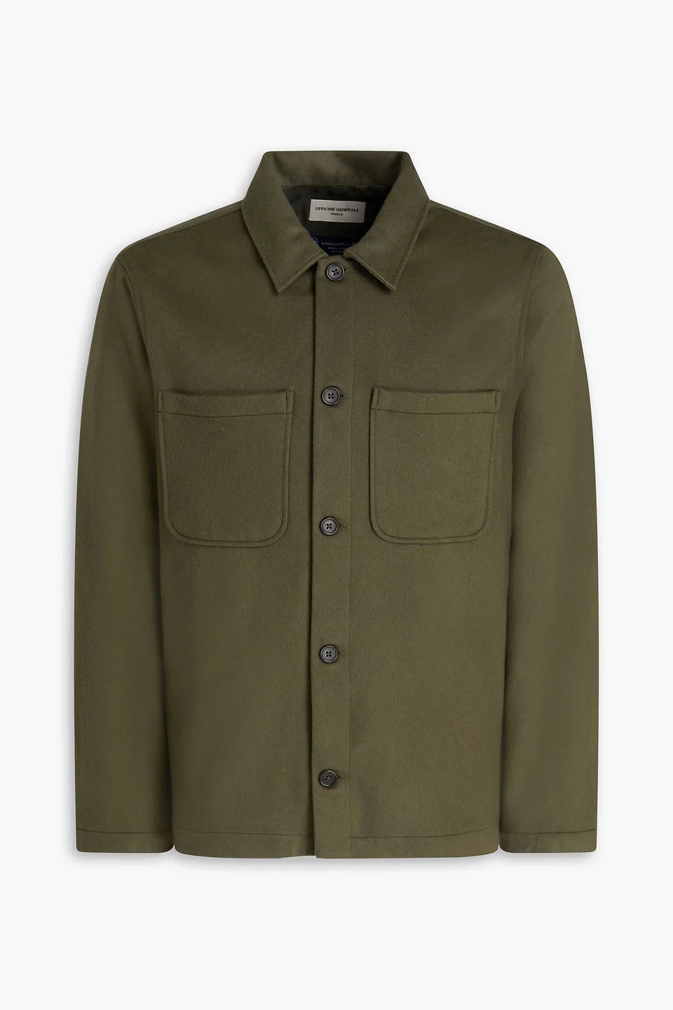 Harrison wool and cashmere-blend felt overshirt - 1